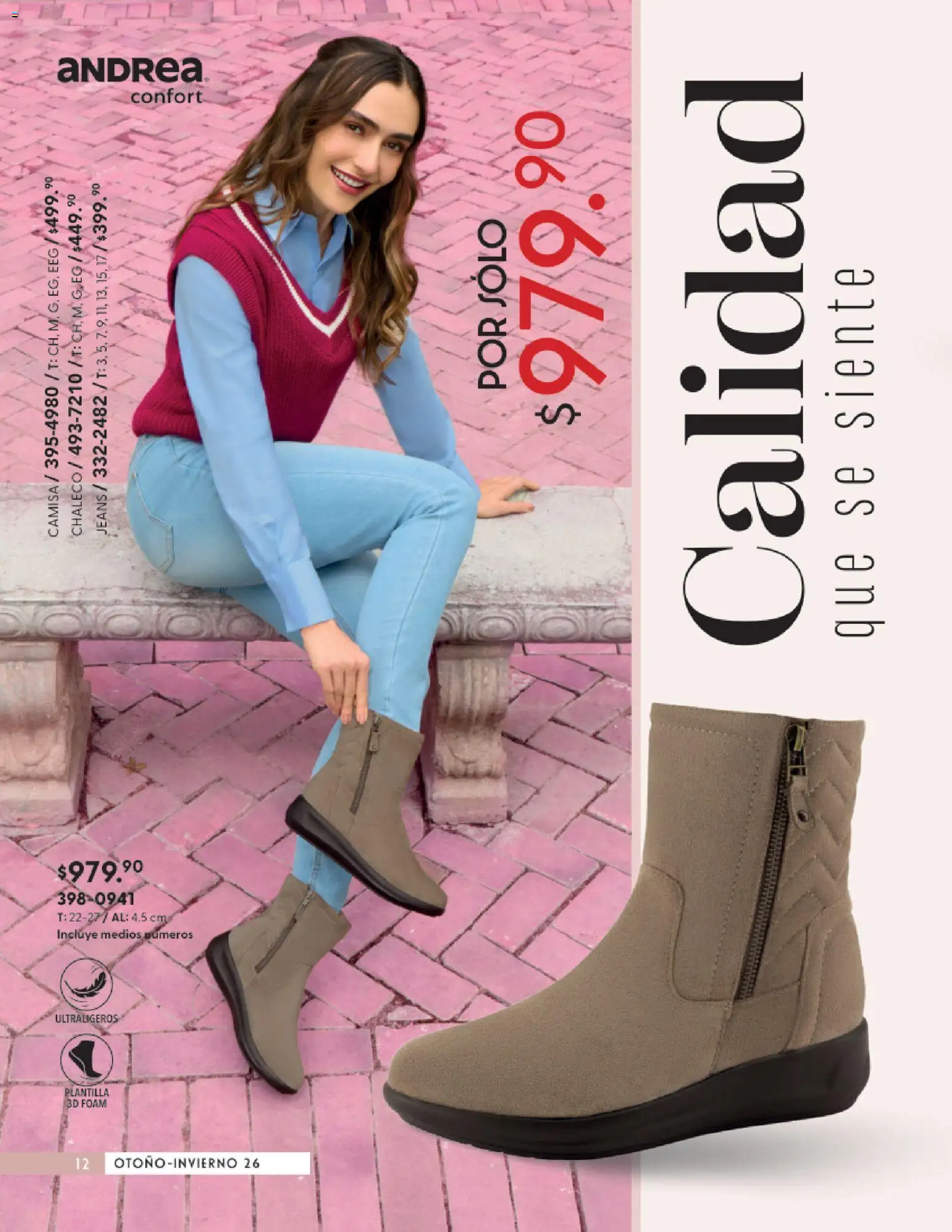 Vista previa las ofertas de la tienda Andrea - Andrea catálogo Calzado Confort desde el 23/08/2026 