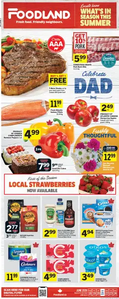 Preview of leaflet Foodland weekly flyer / circulaire from shop Foodland is valid from Jun 18, 2026