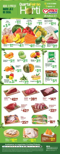Pré-Visualização do folheto "Mateus ofertas Hortifruti" da loja Mateus válido a partir de 23/09/2026