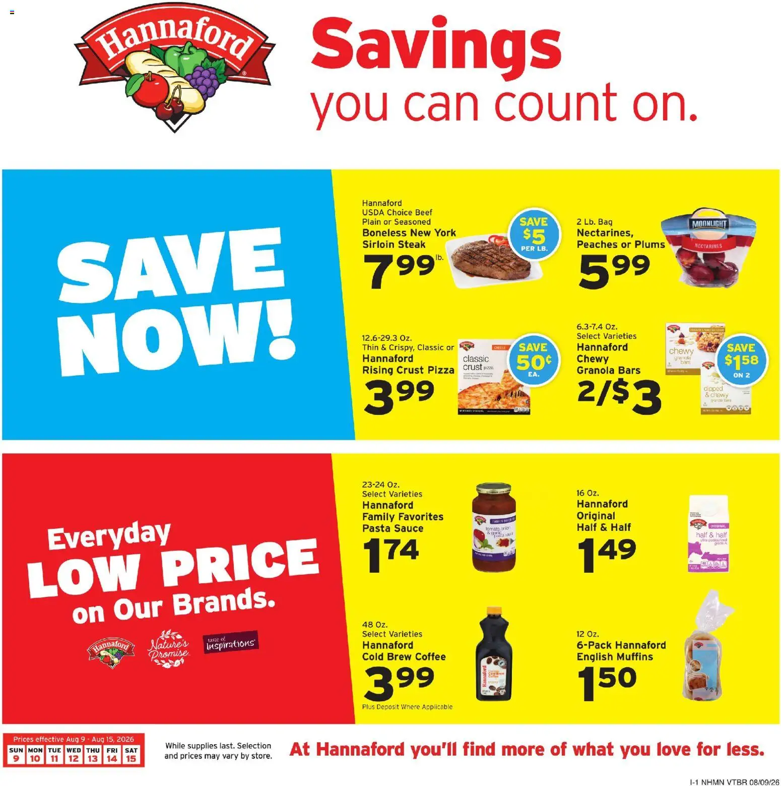 Ad Preview of Hannaford Hannaford Weekly Ad from 08/09/2026