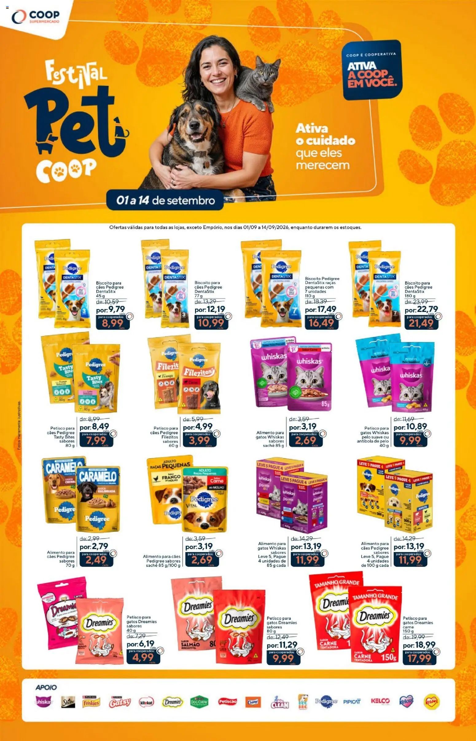 Pré-Visualização do folheto "Coop ofertas Festival Pet" da loja Coop válido a partir de 01/09/2026