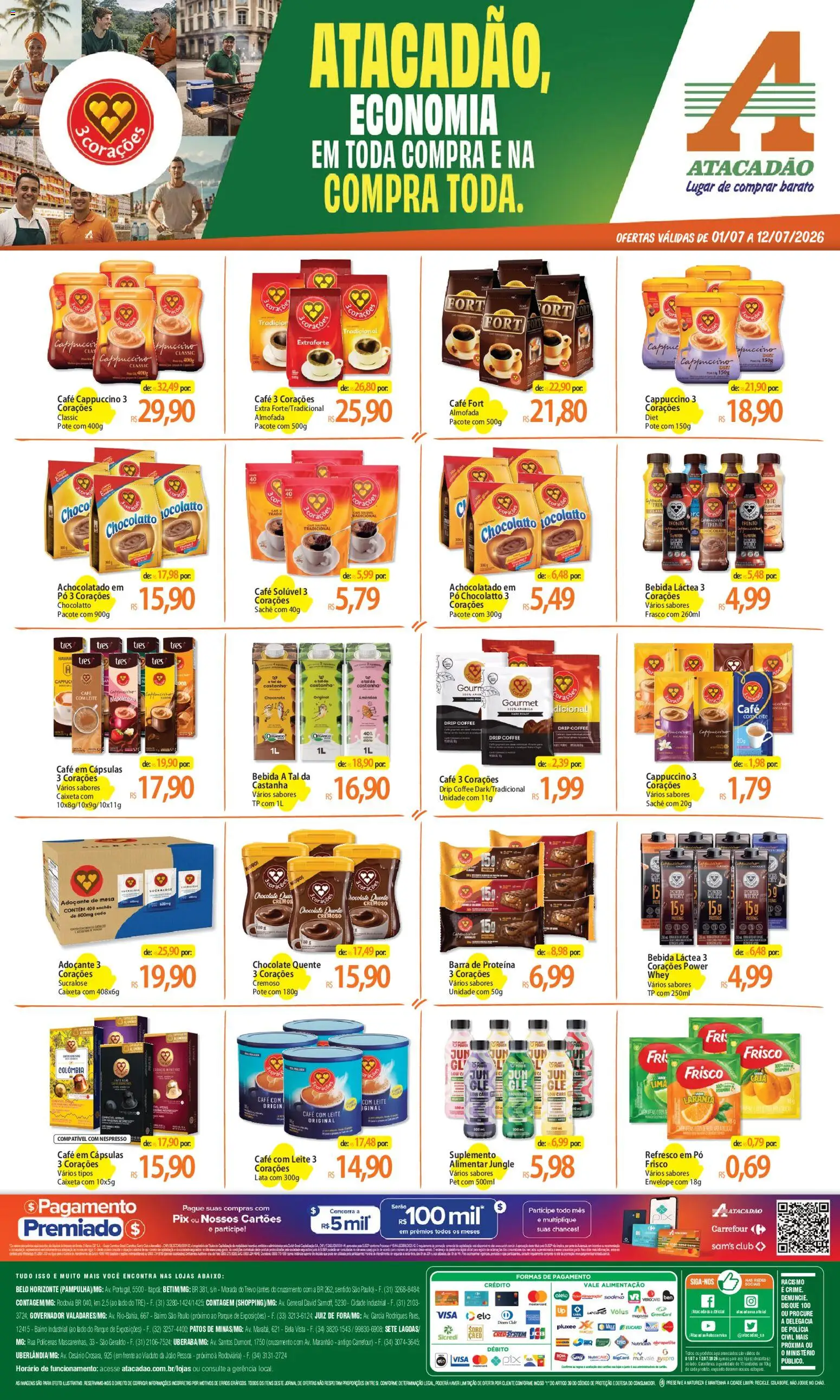 Pré-Visualização do folheto "Atacadão ofertas - MG" da loja Atacadão válido a partir de 01/07/2026