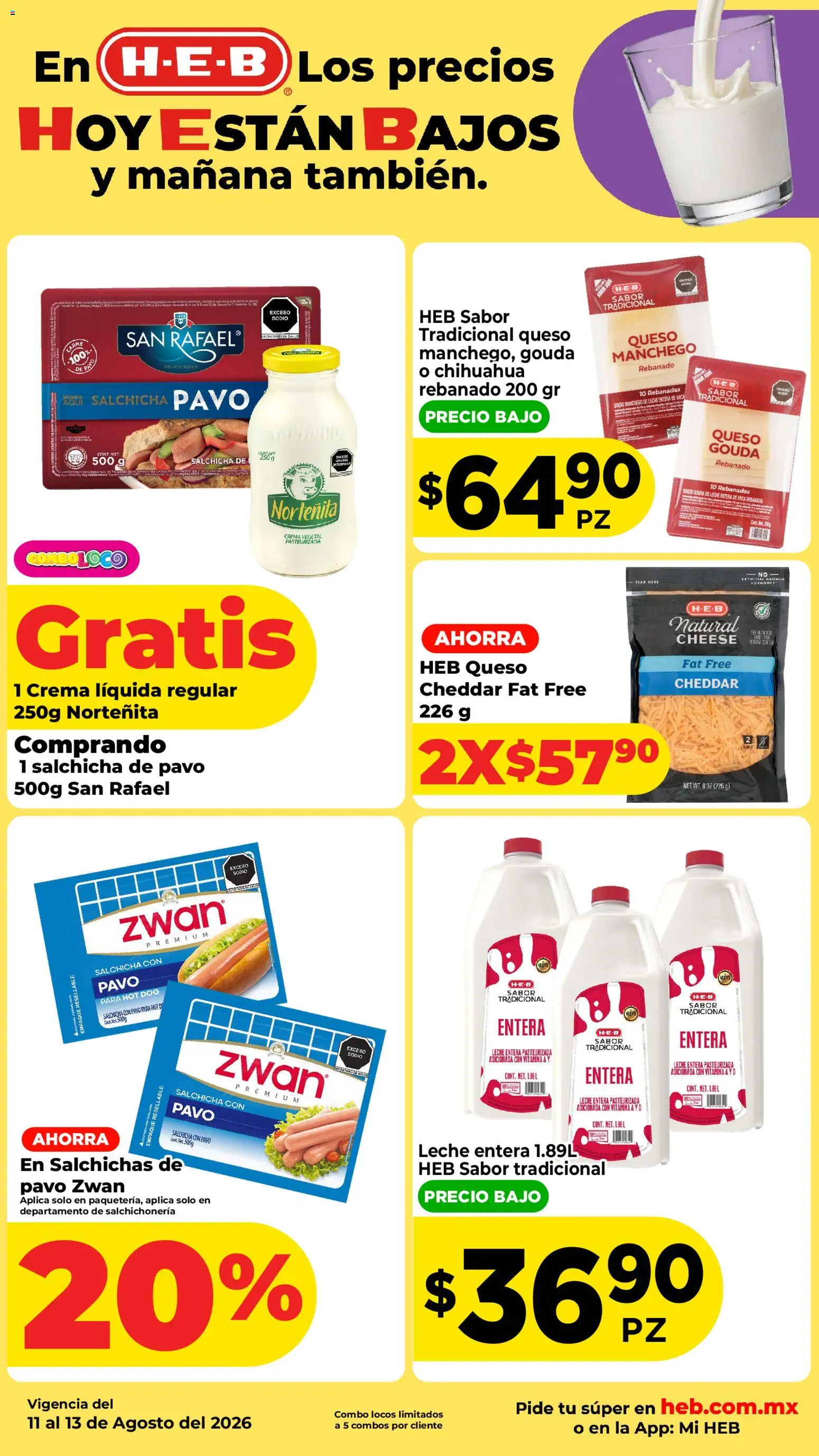 Vista previa las ofertas de la tienda H-E-B - H-E-B folleto Los precios hoy están bajos desde el 11/08/2026 