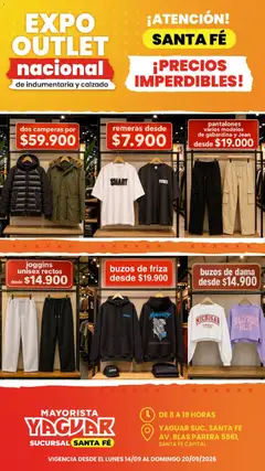 Vista previa del folleto de la tienda Yaguar válido desde el 14/09/2026 