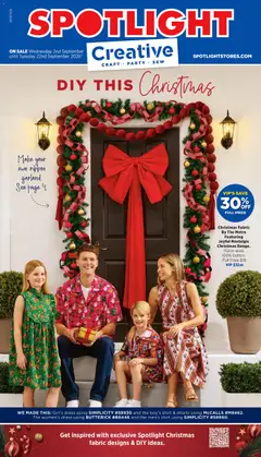 Preview of catalogue Spotlight DIY This Christmas from shop Spotlight valid 02/09/2026