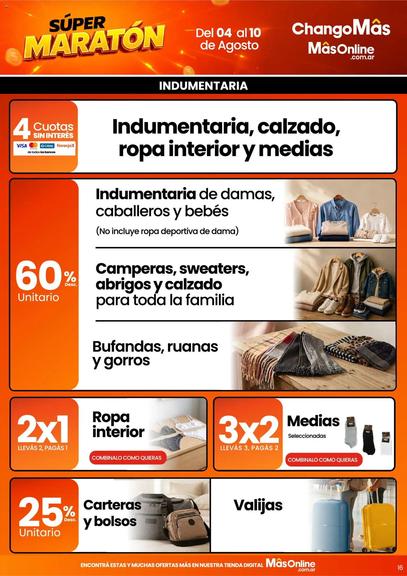 Vista previa del folleto de la tienda Changomas válido desde el 04/08/2026 