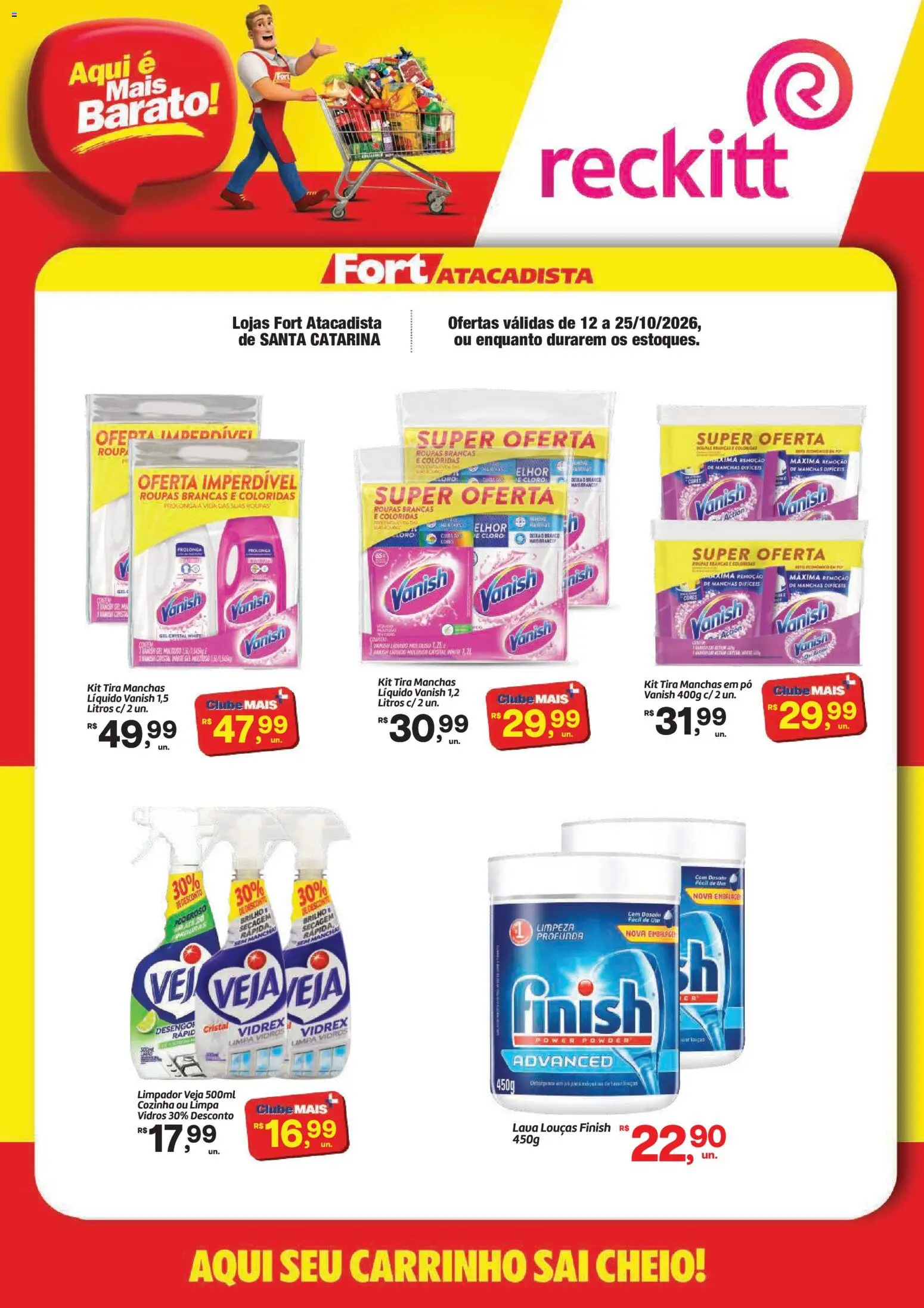 Pré-Visualização do folheto "Fort Atacadista ofertas Reckitt" da loja Fort Atacadista válido a partir de 12/10/2026