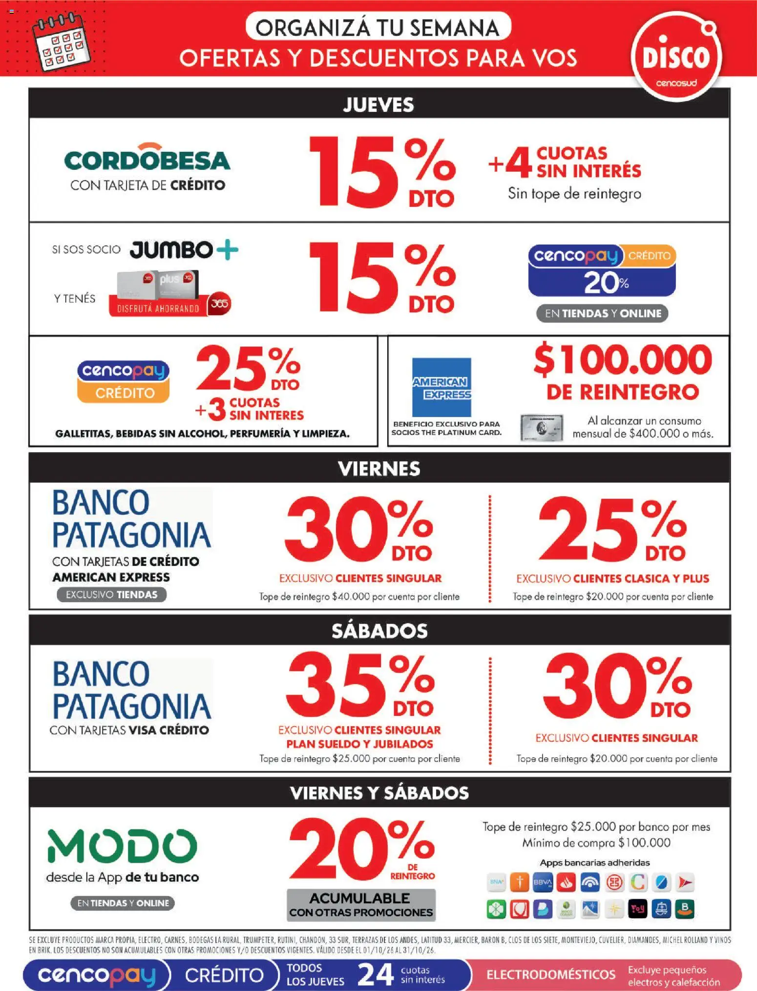 Vista previa del folleto de la tienda Disco válido desde el 16/10/2026 