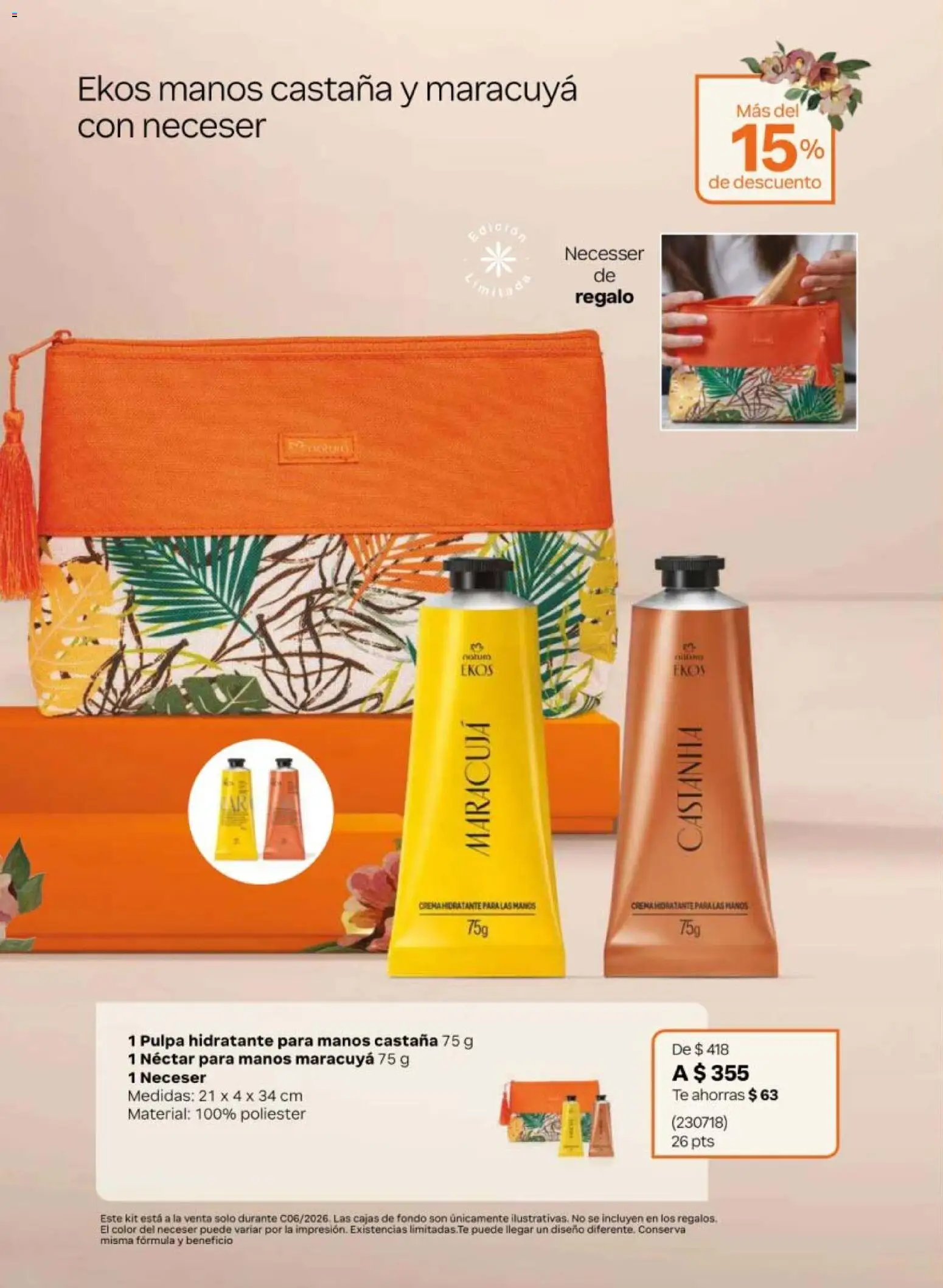 Vista previa las ofertas de la tienda Natura - Natura campaña 6 2026 desde el 02/04/2026 - Té, Crema, Neceser