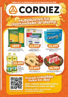Vista previa del folleto de la tienda Cordiez válido desde el 03/09/2026 