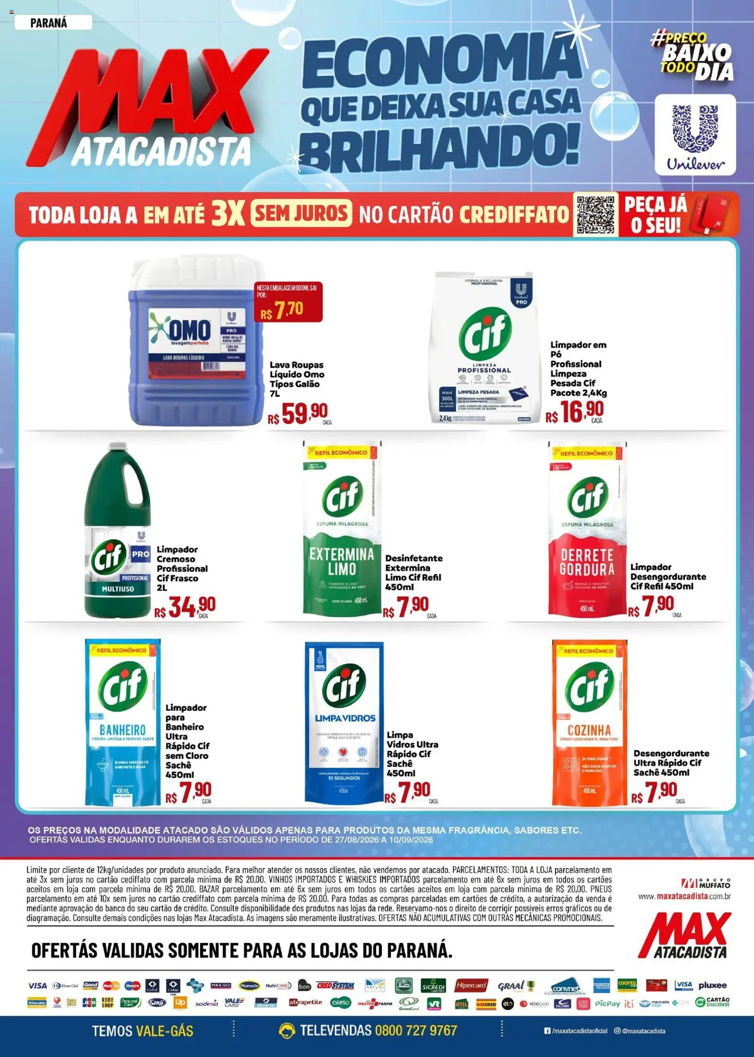 Pré-Visualização do folheto "Max Atacadista ofertas Unilever" da loja Max Atacadista válido a partir de 27/08/2026