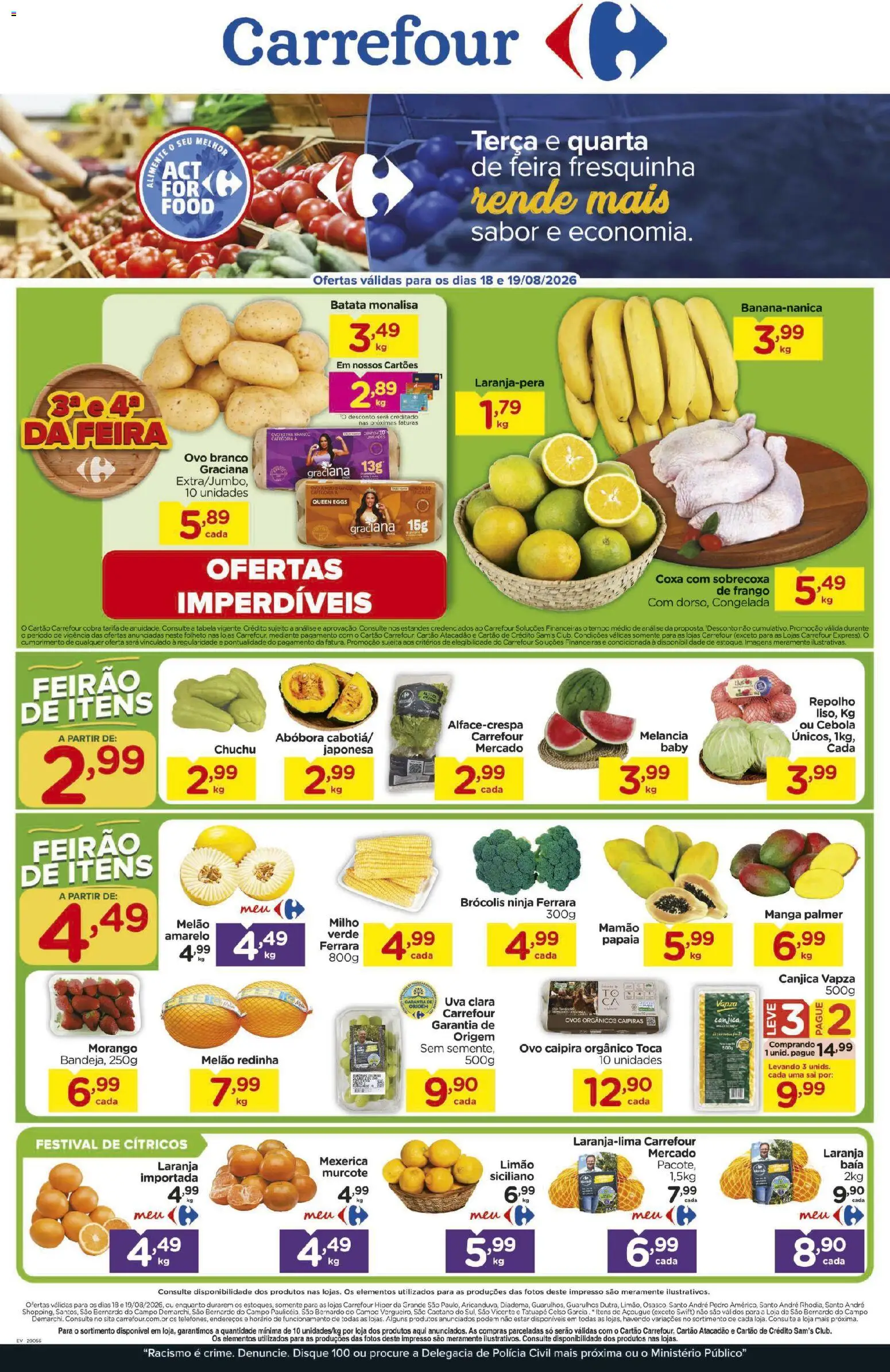 Pré-Visualização do folheto "Carrefour ofertas Feira" da loja Carrefour válido a partir de 18/08/2026