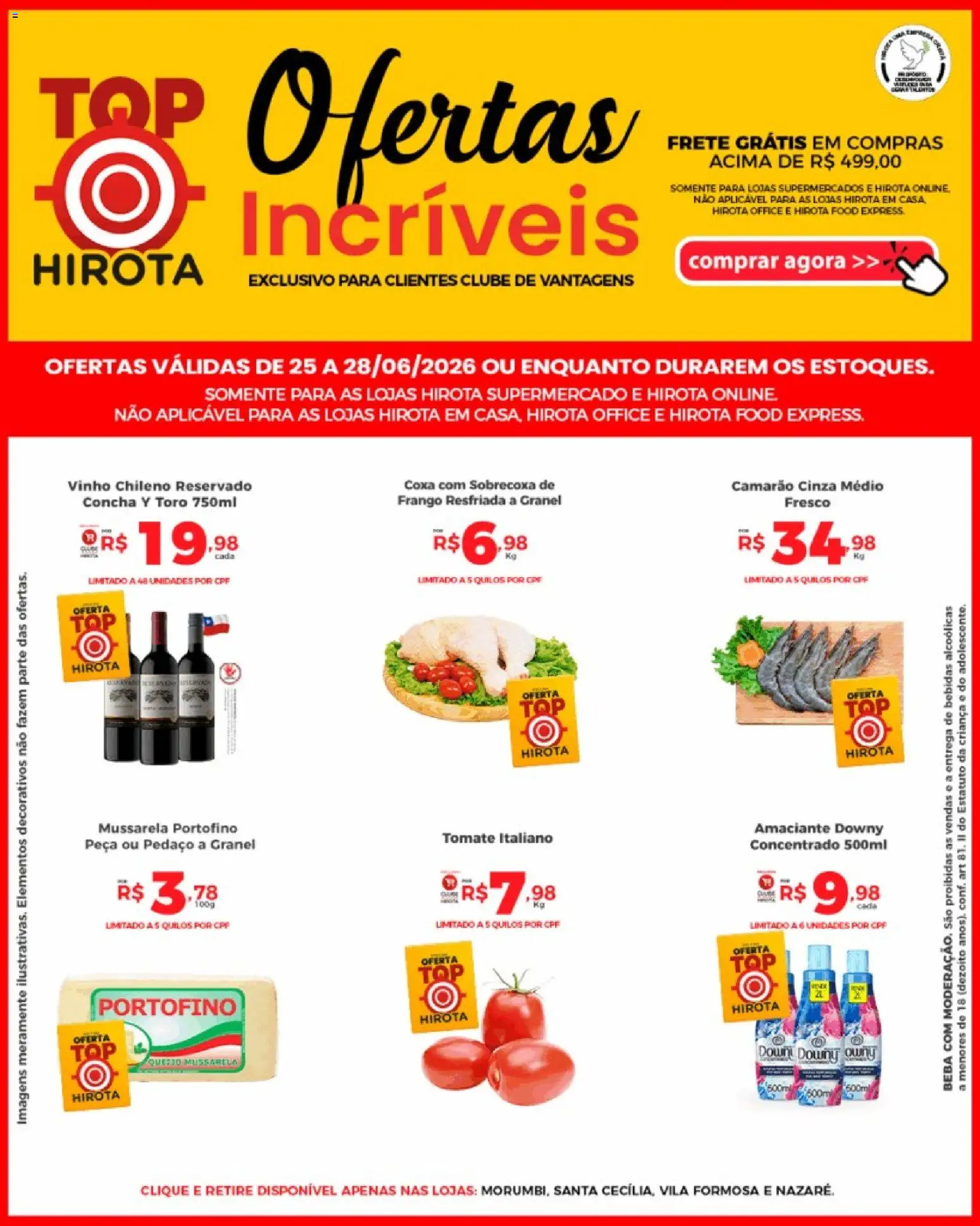 Pré-Visualização do folheto "Hirota Food ofertas Top" da loja Hirota Food válido a partir de 25/06/2026