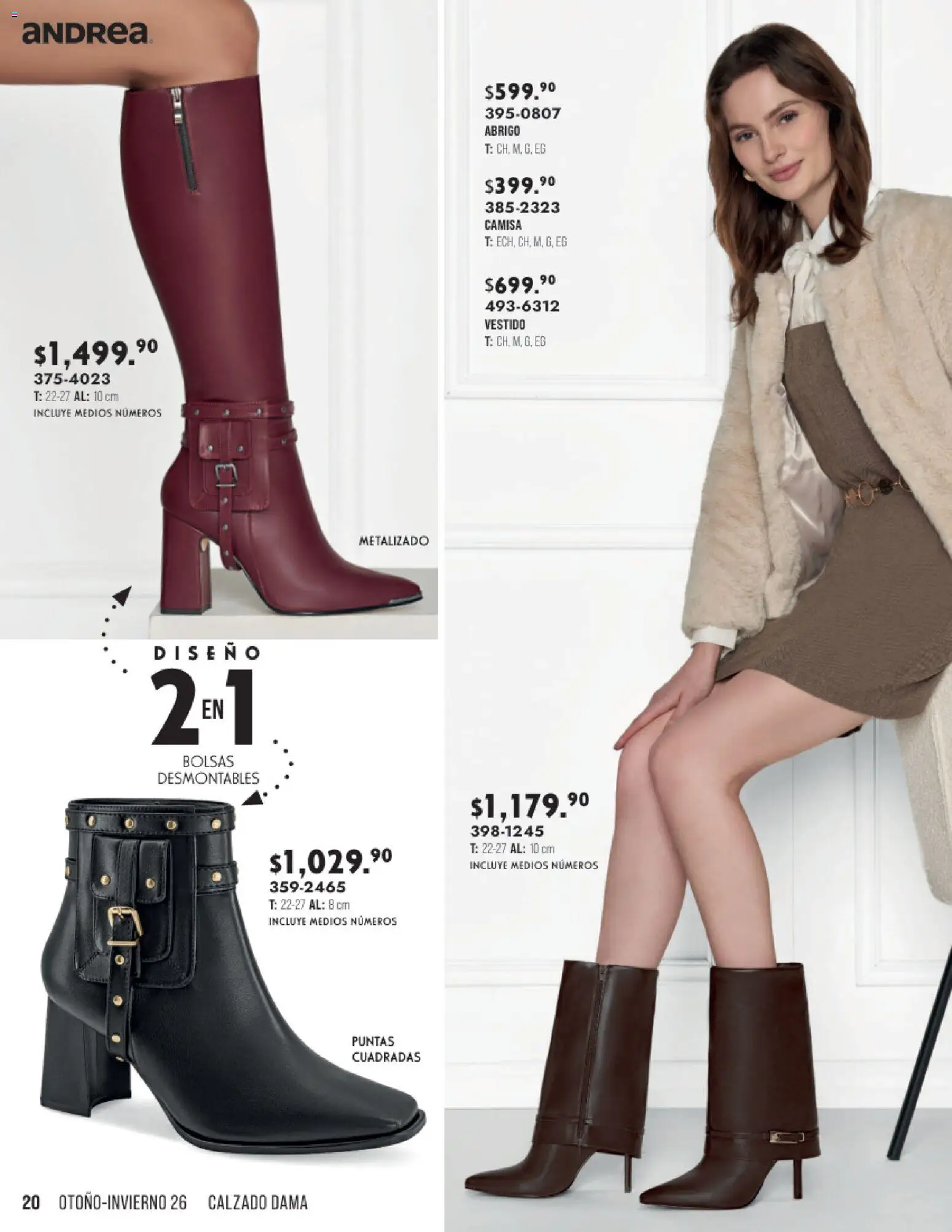 Vista previa las ofertas de la tienda Andrea - Andrea catálogo Otoño Invierno desde el 23/08/2026 