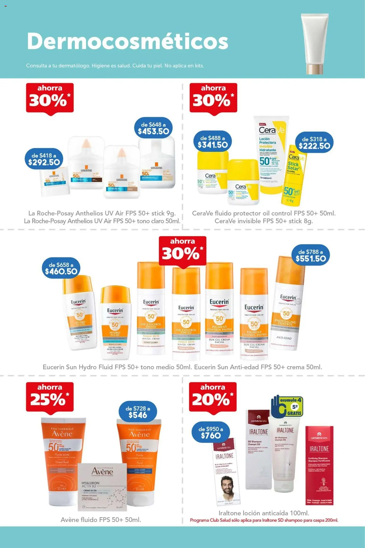 Vista previa las ofertas de la tienda Farmacia San Pablo - Farmacia San Pablo catálogo desde el 14/06/2026 - Shampoo, Protector solar, Crema, Cera, Champú, Loción