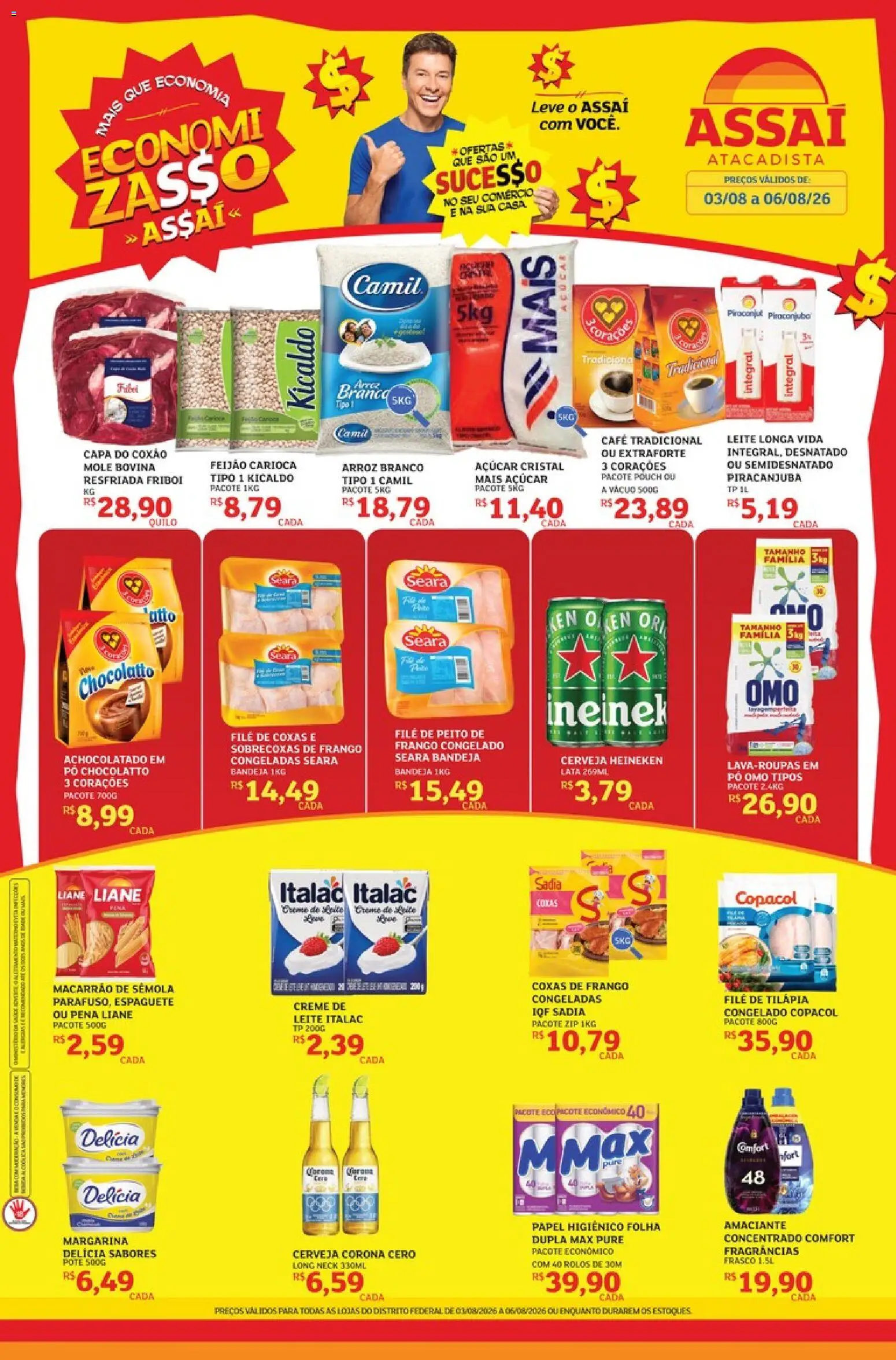 Pré-Visualização do folheto "Assaí Atacadista ofertas - DF" da loja Assaí Atacadista válido a partir de 03/08/2026