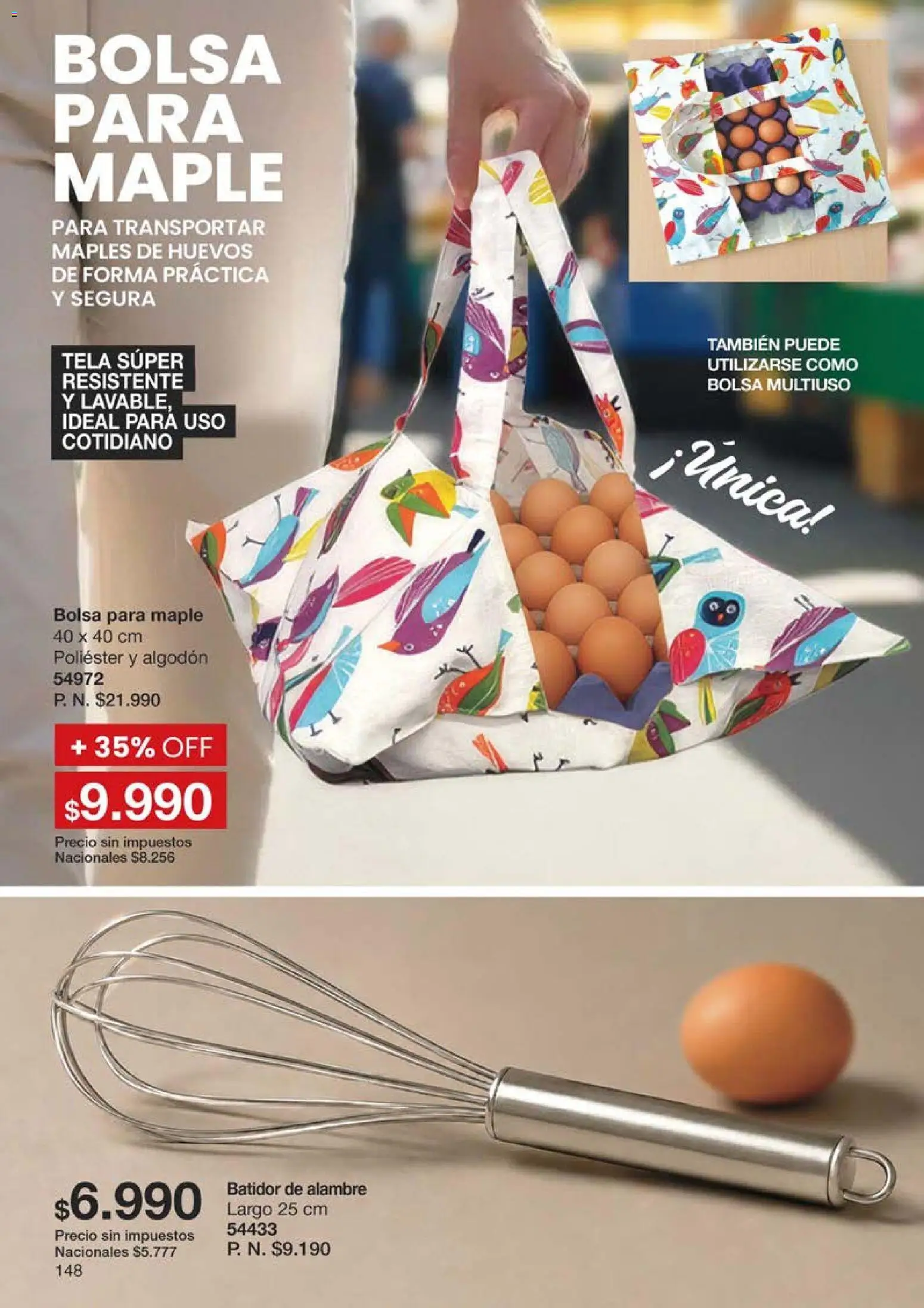 Vista previa del folleto de la tienda Gigot válido desde el 29/09/2026 - Bolsa, Batidor, Huevos, Algodón