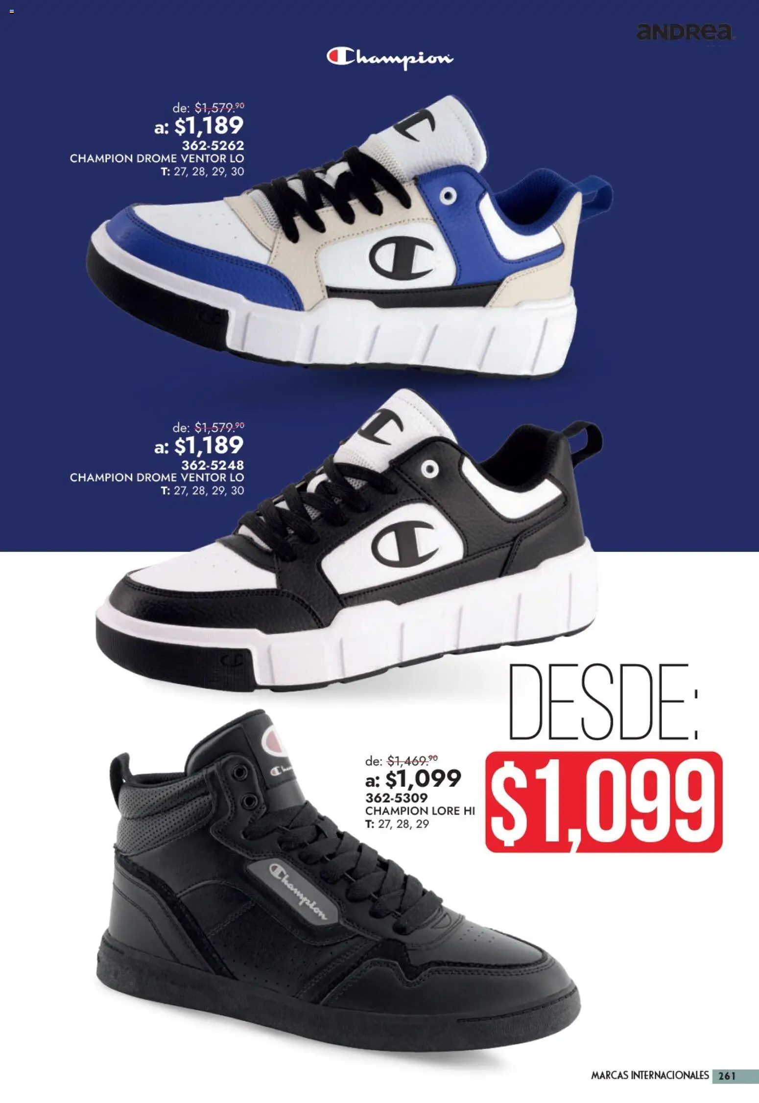 Vista previa las ofertas de la tienda Andrea - Andrea catálogo Outlet desde el 13/09/2026 