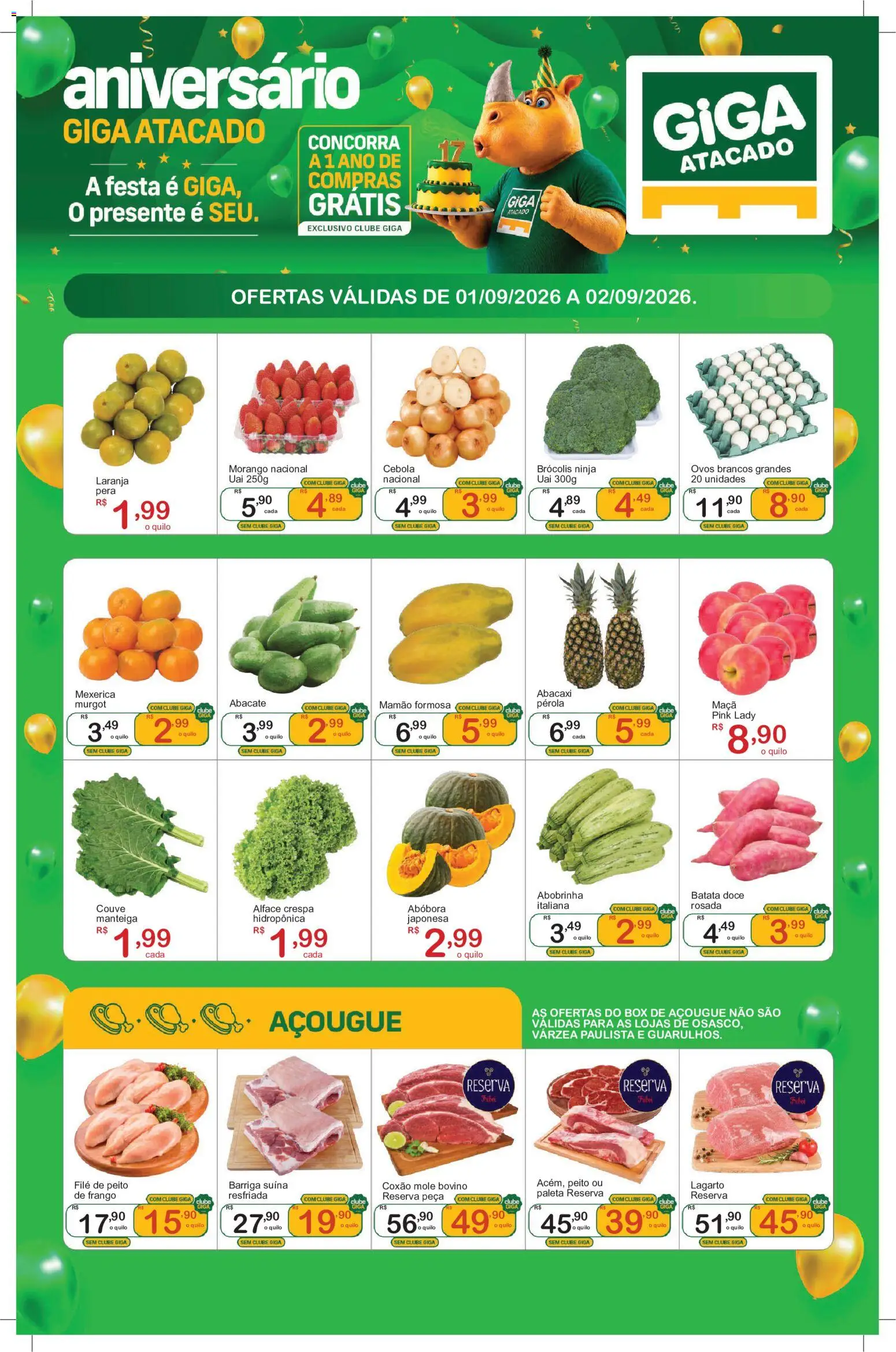 Pré-Visualização do folheto "GIGA Atacado ofertas Feirão" da loja GIGA Atacado válido a partir de 01/09/2026