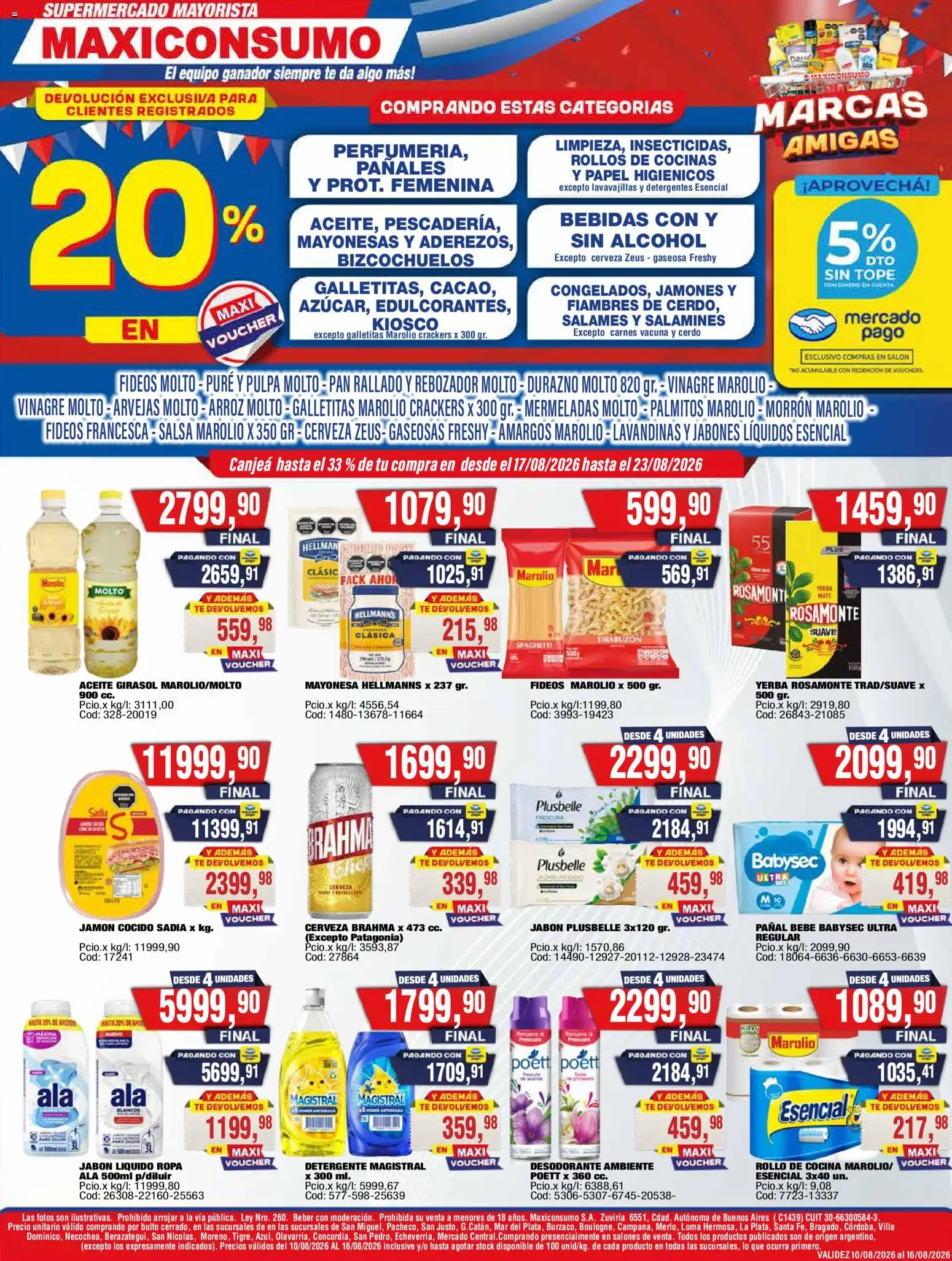 Vista previa del folleto de la tienda Maxiconsumo válido desde el 17/08/2026 