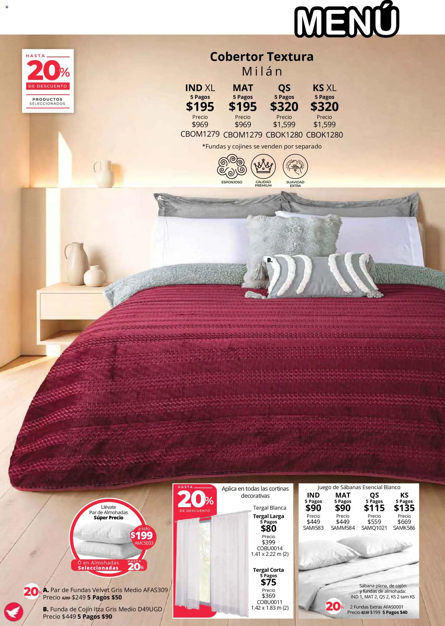 Vista previa las ofertas de la tienda Colchas Concord - Colchas Concord catálogo Colección Cobertor desde el 01/08/2026 