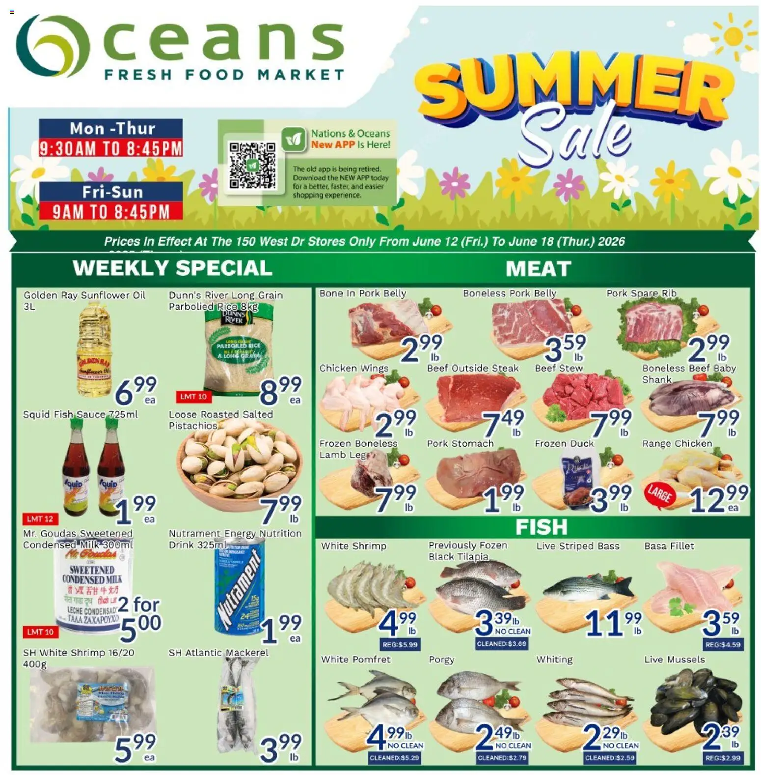 Preview of leaflet Oceans weekly flyer / circulaire from shop Oceans is valid from Jun 12, 2026