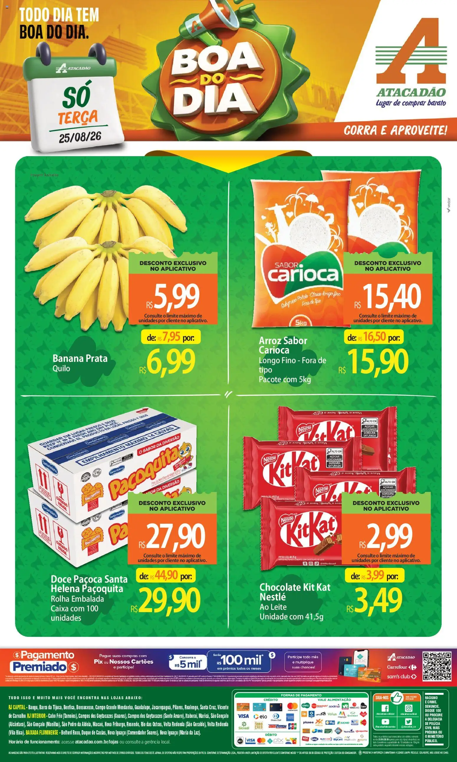 Pré-Visualização do folheto "Atacadão ofertas - RJ" da loja Atacadão válido a partir de 25/08/2026