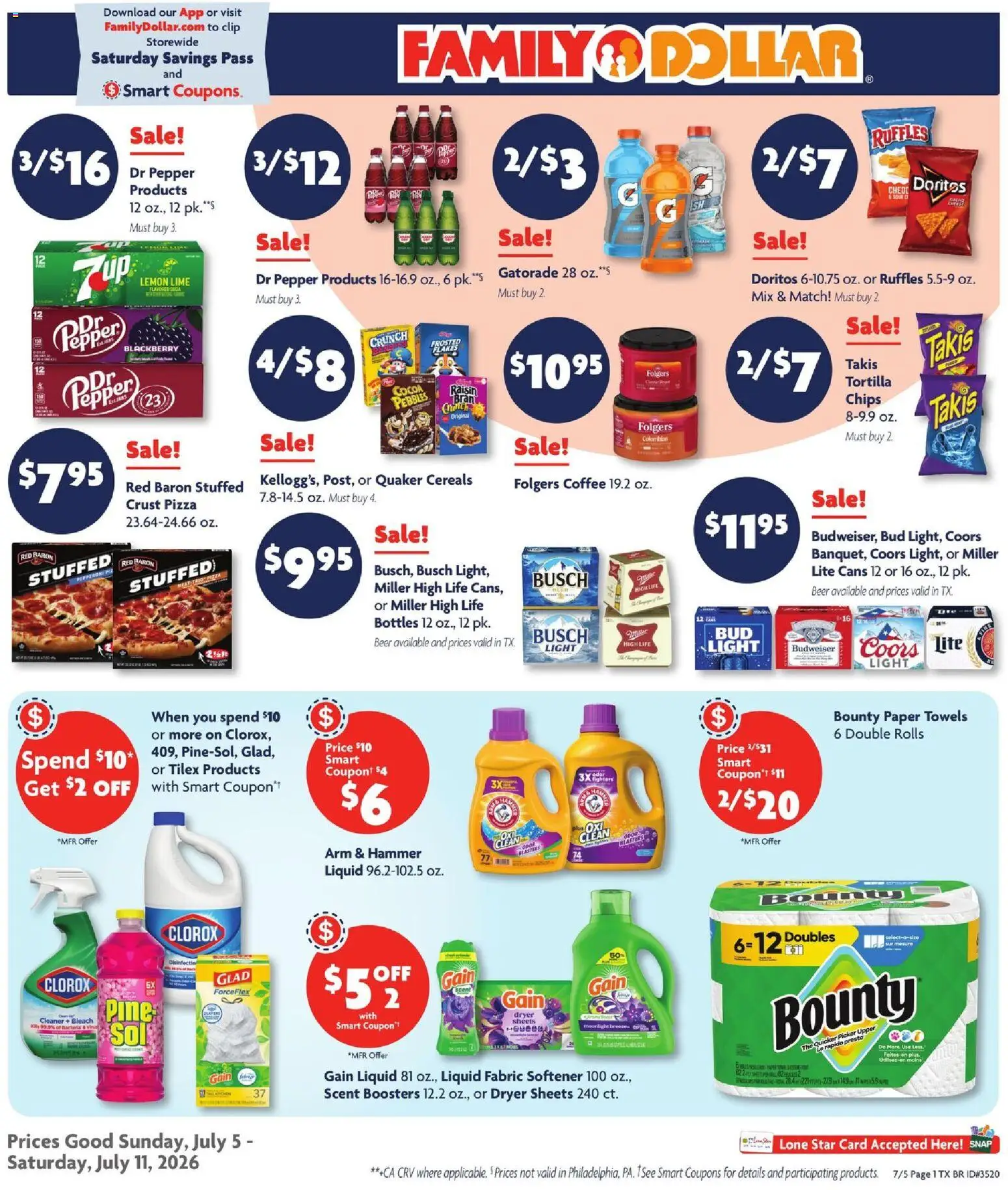 Ad Preview of Family Dollar Family Dollar Ad from 07/05/2026