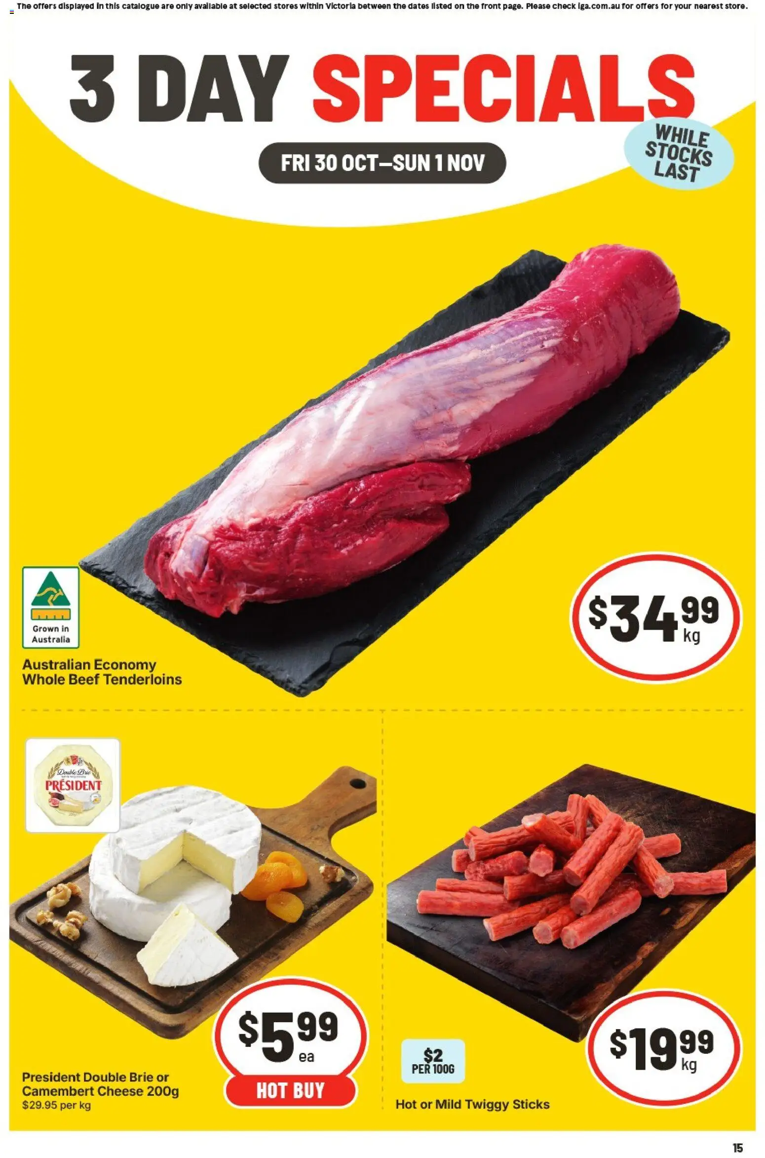 Preview of catalogue IGA 3 Day Specials VIC from shop IGA valid 30/10/2026