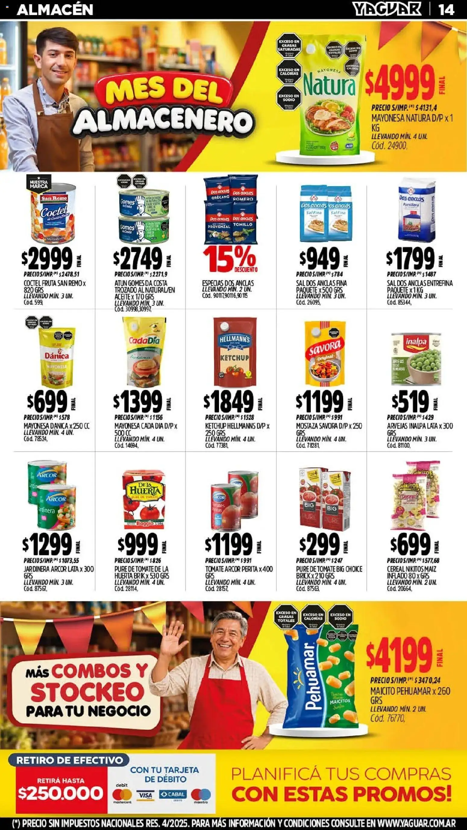 Vista previa del folleto de la tienda Yaguar válido desde el 28/09/2026 - Tomate, Aceite, Maiz, Atún, Ketchup, Provenzal, Puré, Orégano