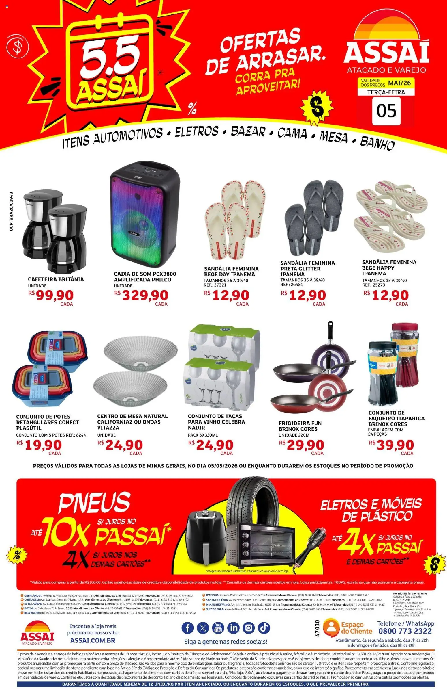 Pré-Visualização do folheto "Assaí Atacadista ofertas - MG" da loja Assaí Atacadista válido a partir de 06/05/2026