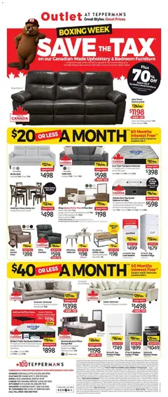 Preview of leaflet Tepperman's outlet from shop Tepperman's is valid from Jul 03, 2026
