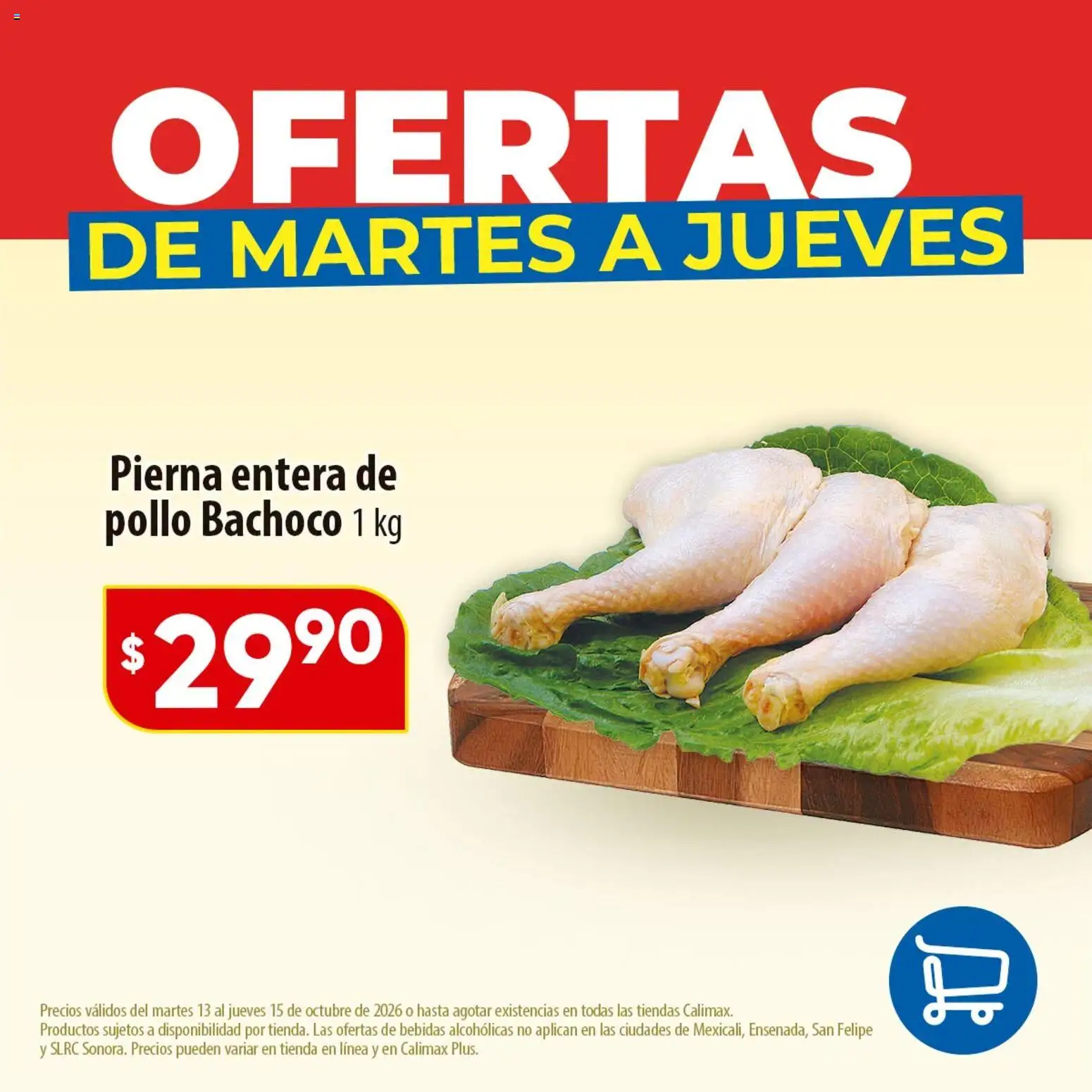 Vista previa las ofertas de la tienda Calimax - Calimax folleto Ofertas de martes a jueves - carne desde el 13/10/2026 