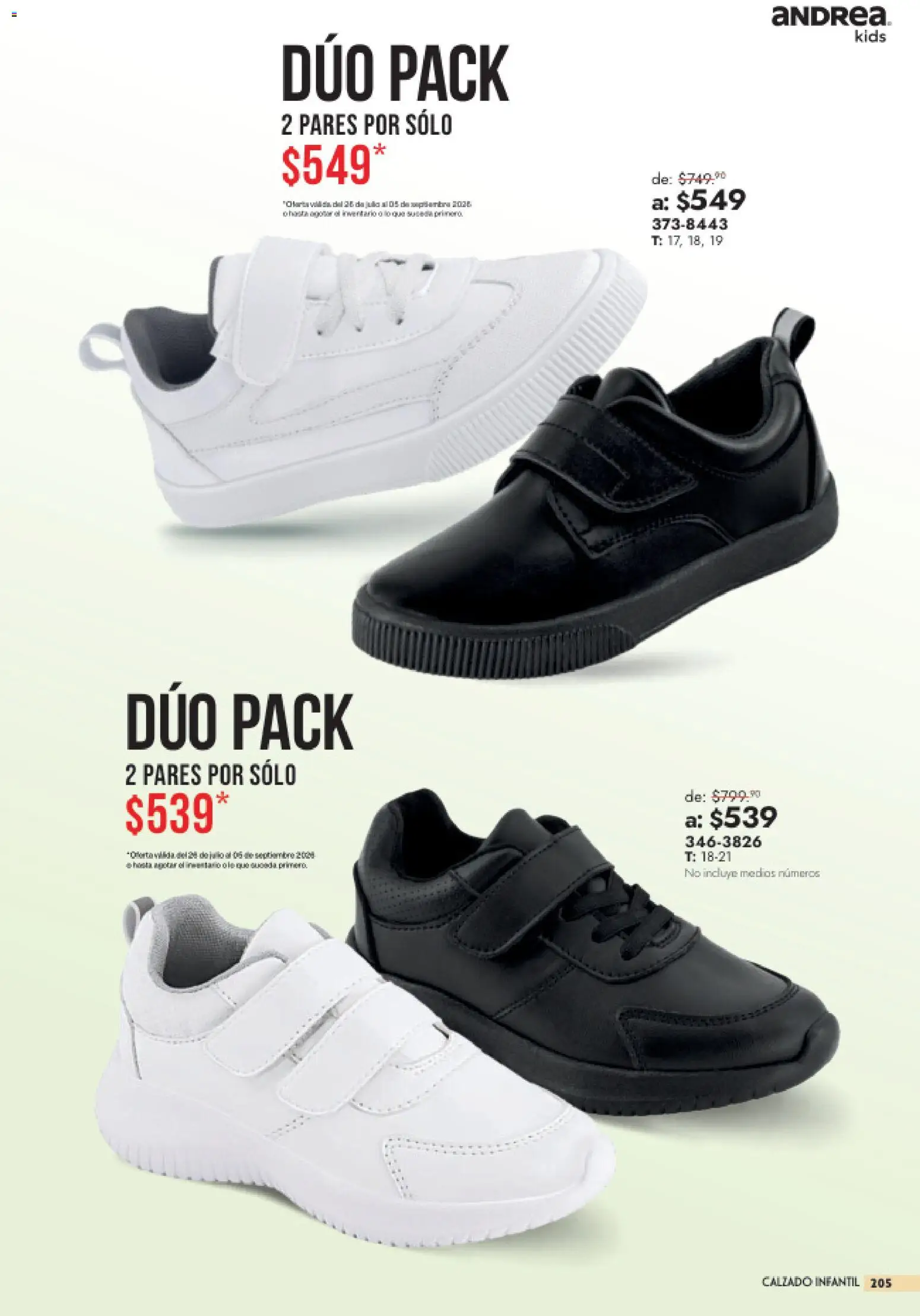 Vista previa las ofertas de la tienda Andrea - Andrea catálogo Outlet desde el 26/07/2026 