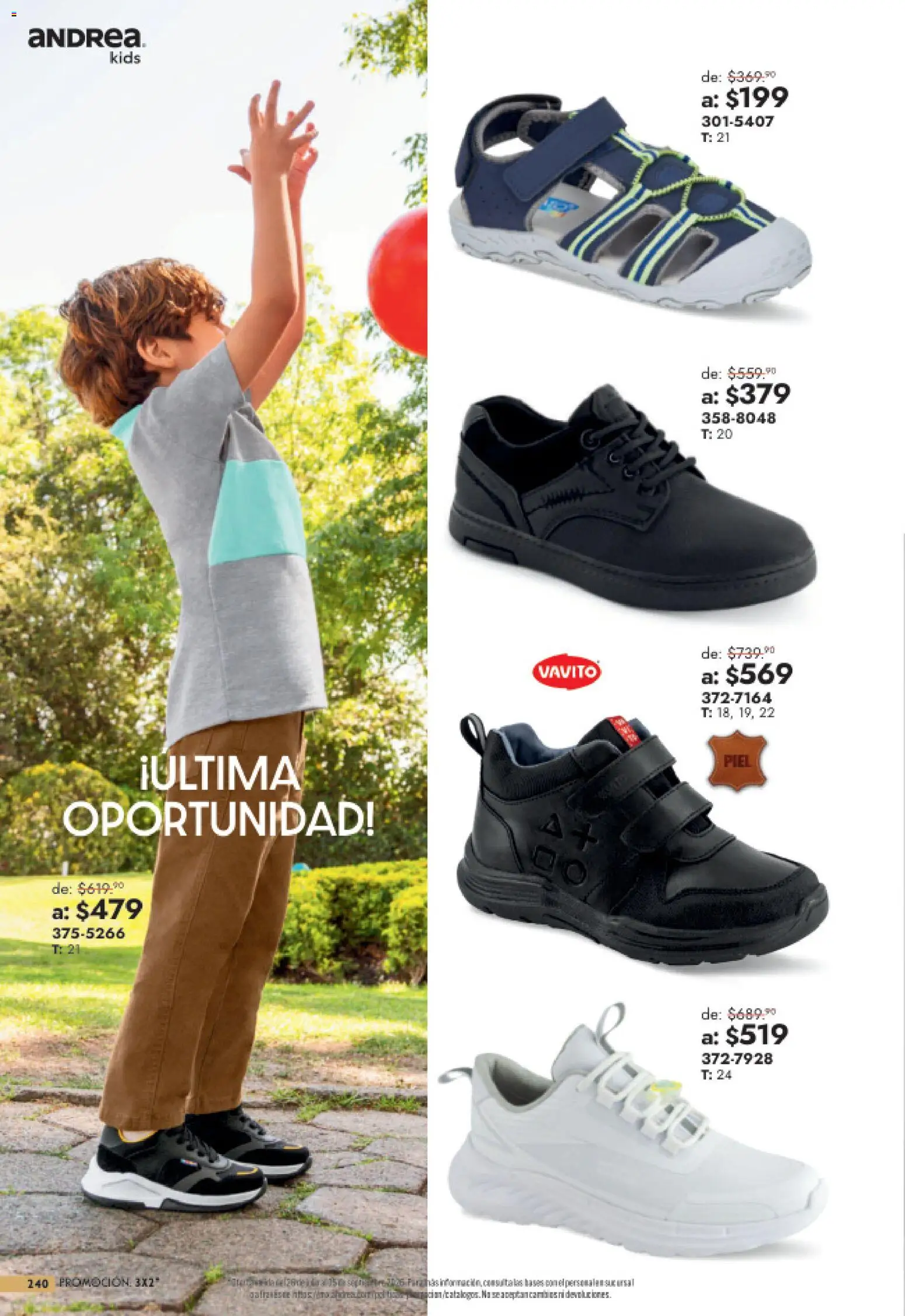 Vista previa las ofertas de la tienda Andrea - Andrea catálogo Outlet desde el 26/07/2026 