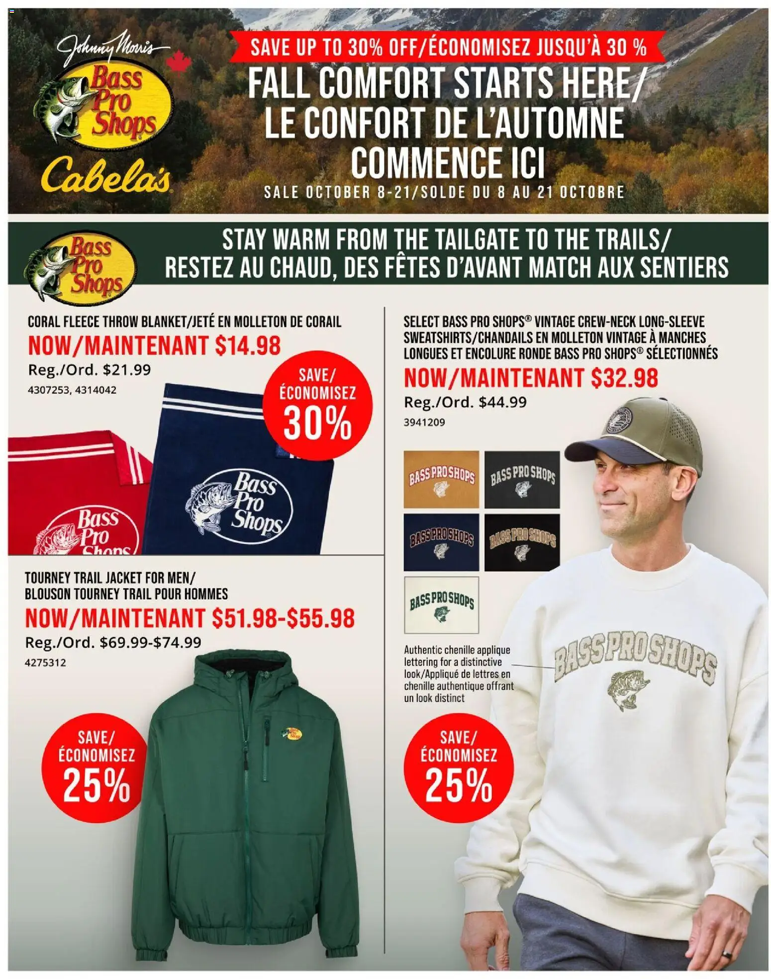 Preview of leaflet Cabelas - Fall comfort from shop Cabelas is valid from Oct 08, 2026