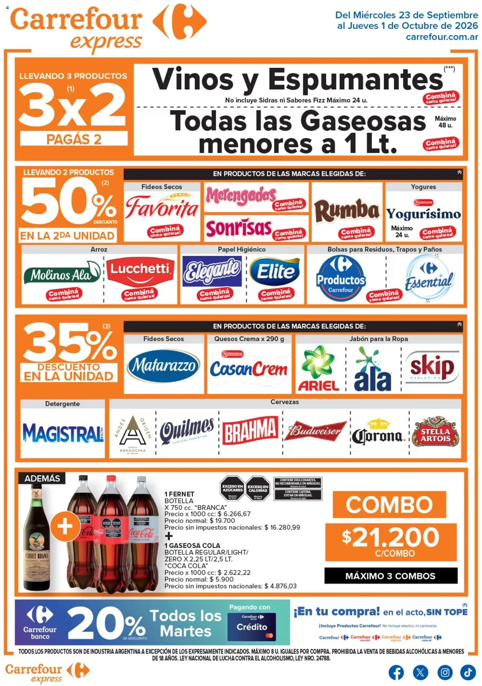 Vista previa del folleto de la tienda Carrefour Express válido desde el 23/09/2026 