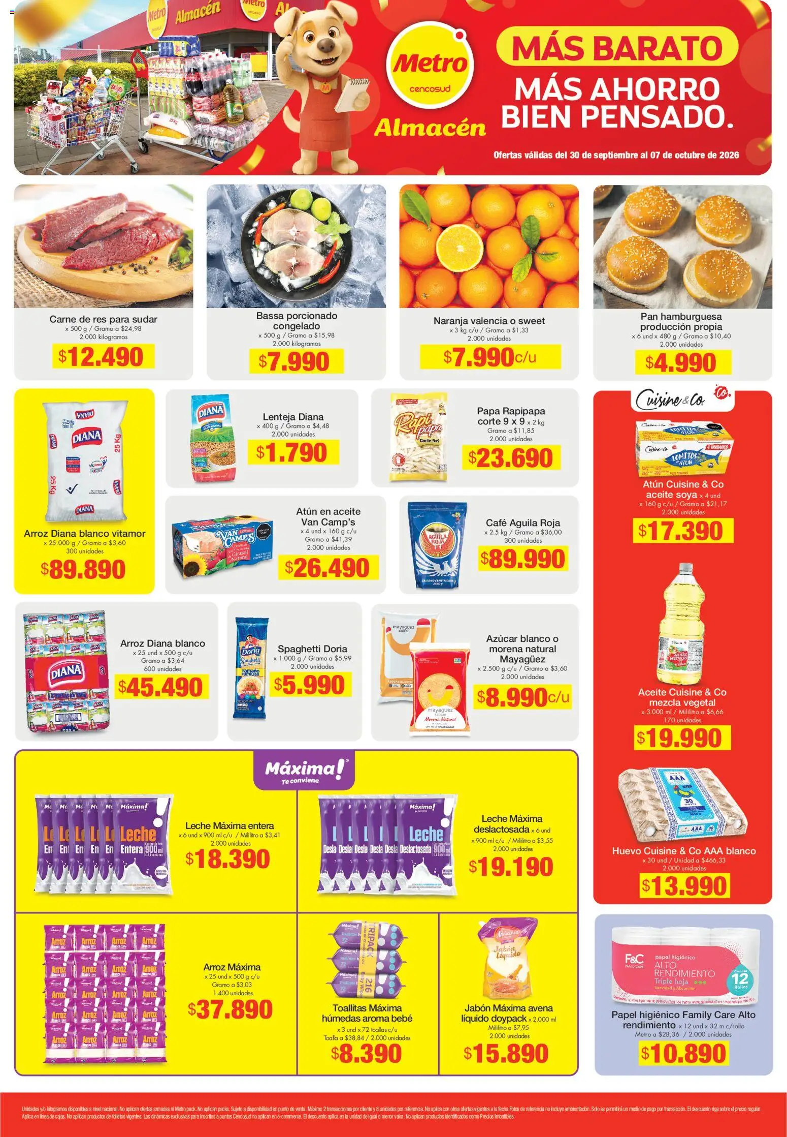 Vista previa del prospecto Metro catálogo del almacen Metro válida del 30/09/2026 al 07/10/2026 - Café, Papa, Carne, Leche, Hoja, Atún, Huevo, Avena