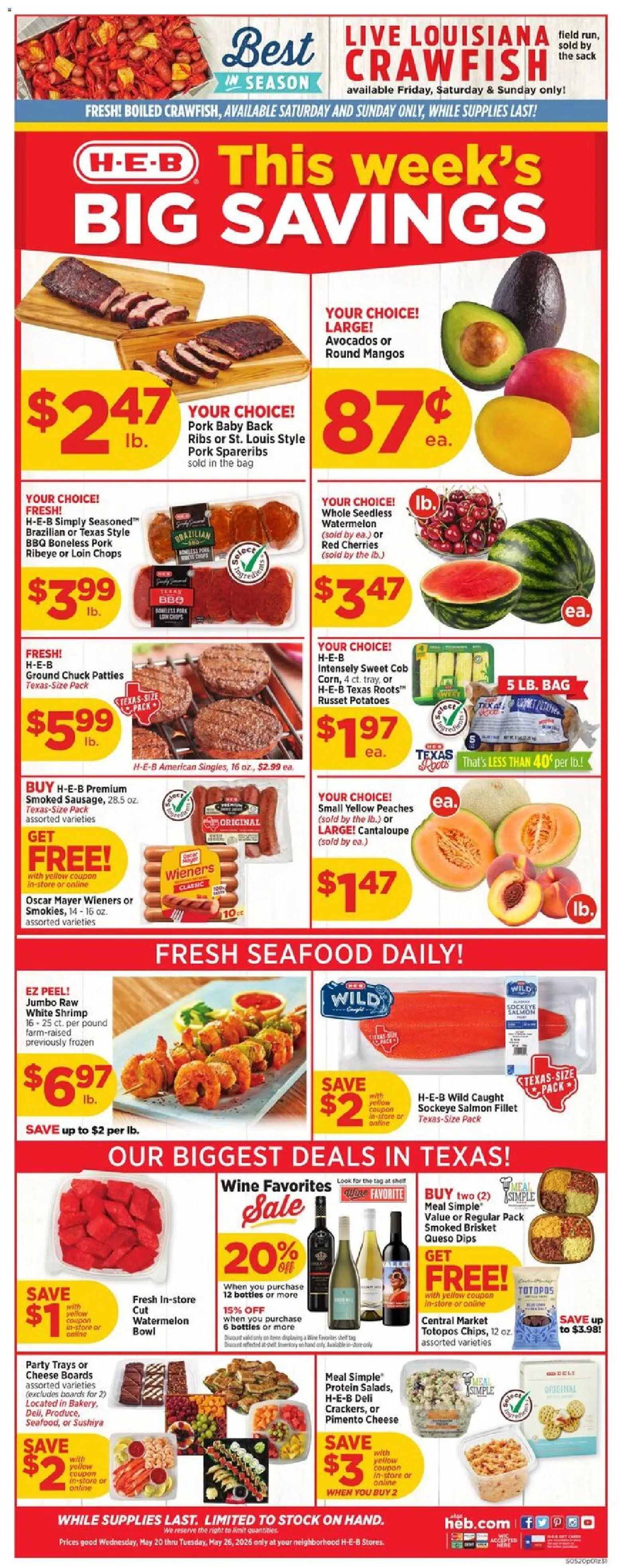 Ad Preview of H-E-B H-E-B Weekly Ad from 05/20/2026