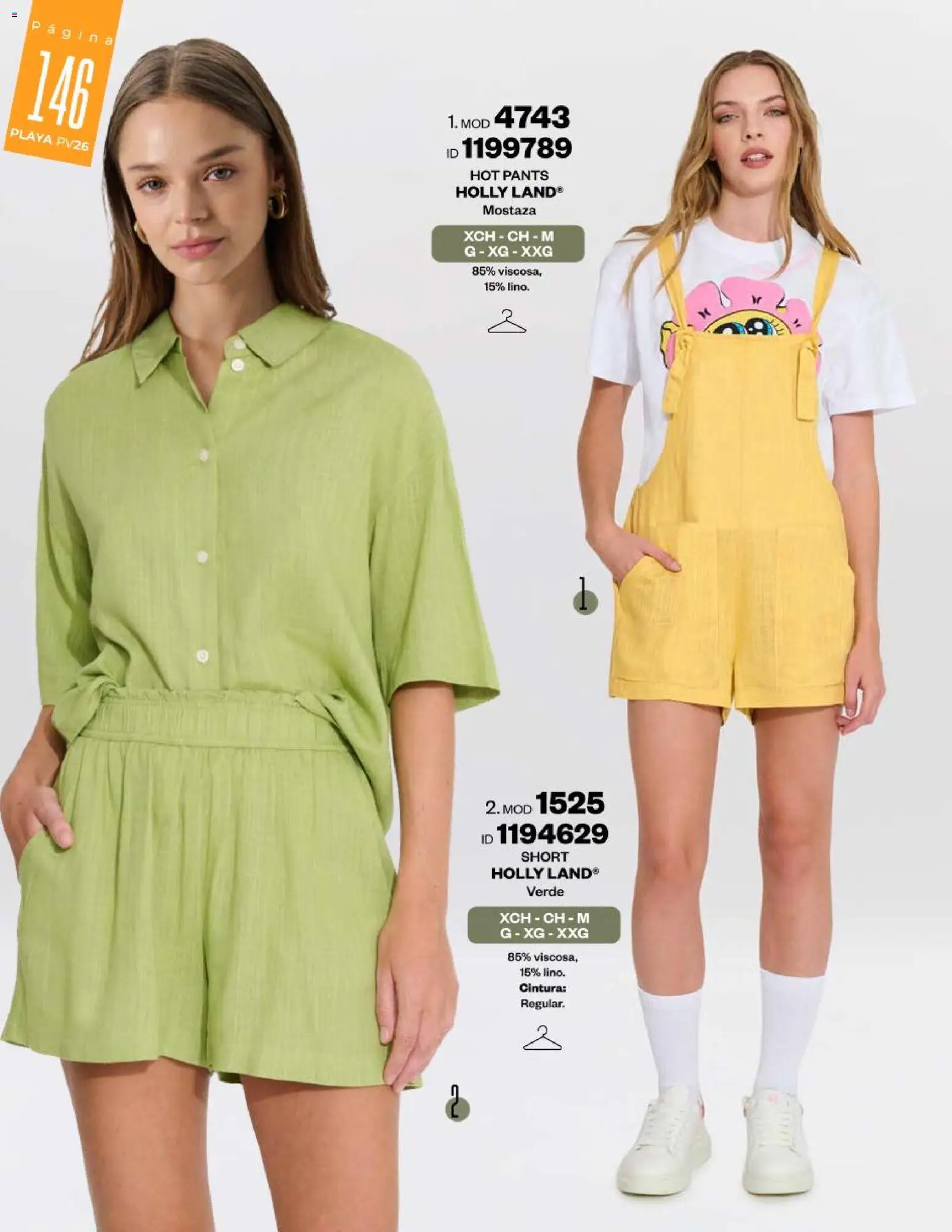 Vista previa las ofertas de la tienda Price Shoes - Catálogo Playa desde el 13/02/2026 - Short, Pants, Mostaza