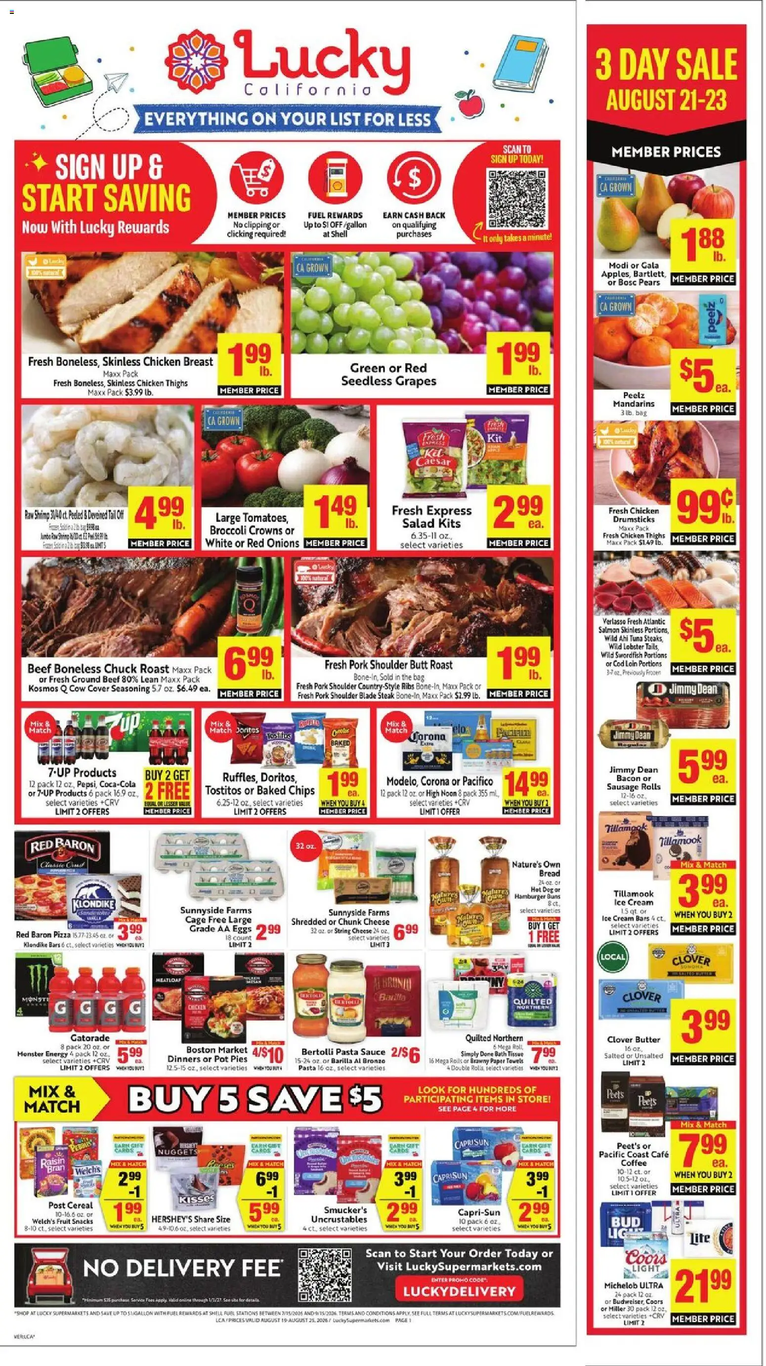 Ad Preview of Lucky Supermarkets Lucky Supermarkets Weekly Ad from 08/19/2026