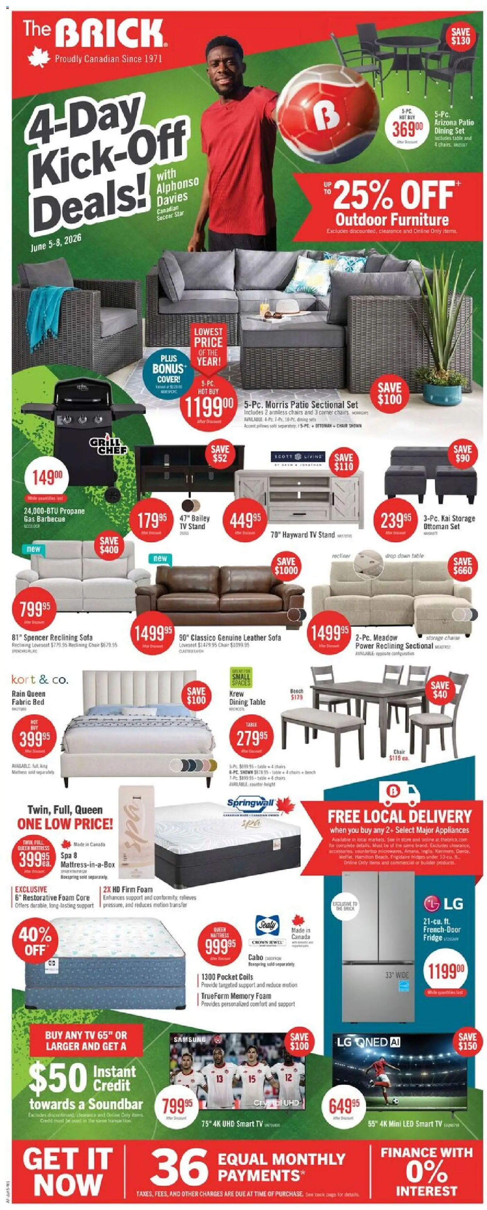 Preview of leaflet The Brick weekly flyer / circulaire from shop The Brick is valid from Jun 05, 2026