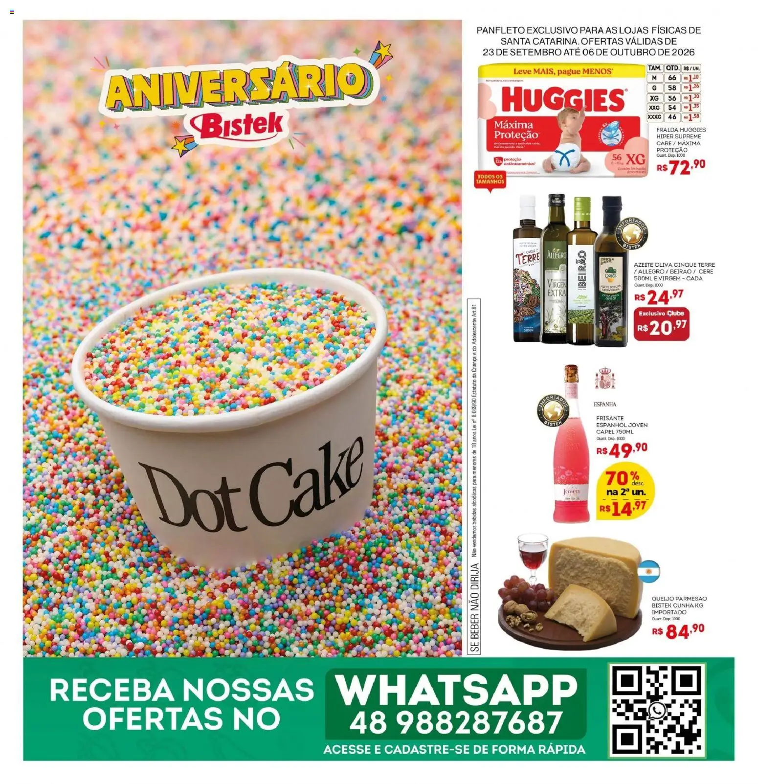 Pré-Visualização do folheto "Bistek Supermercados ofertas Quinzenal" da loja Bistek Supermercados válido a partir de 23/09/2026