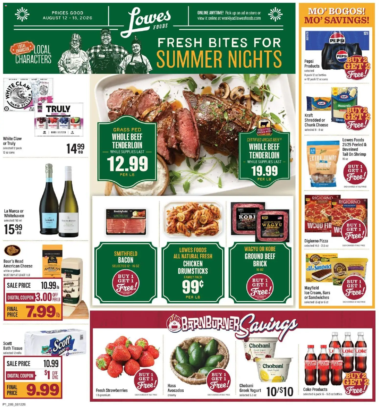 Ad Preview of Lowes Foods Lowes Foods Weekly Ad from 08/12/2026
