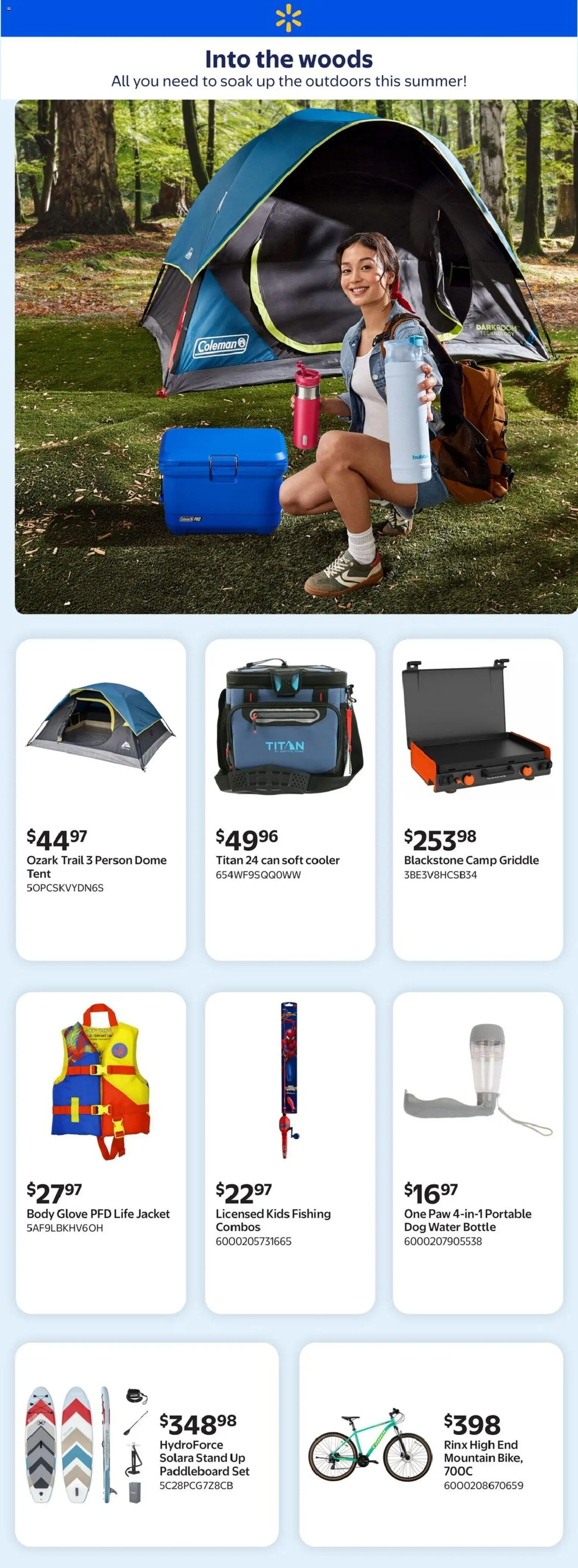 Preview of leaflet Walmart flyer - Into the woods from shop Walmart is valid from Jun 18, 2026
