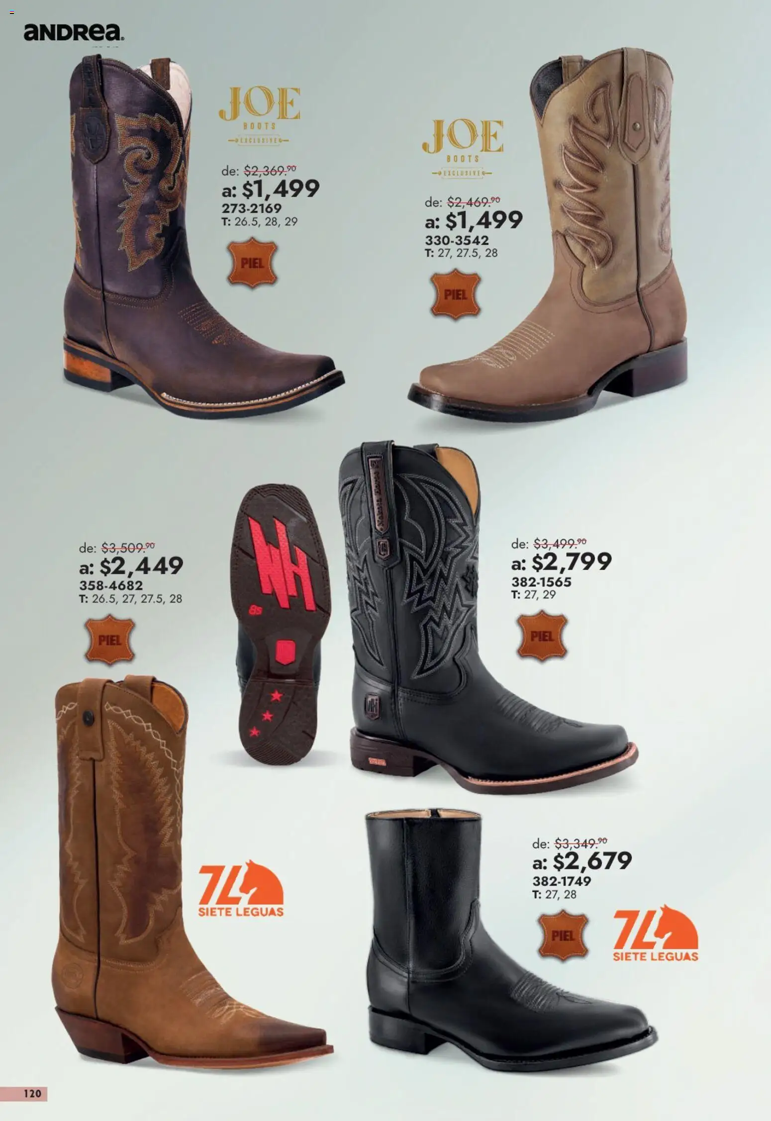 Vista previa las ofertas de la tienda Andrea - Andrea catálogo Outlet desde el 13/09/2026 