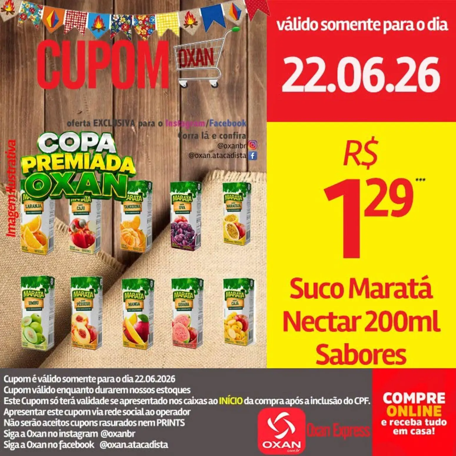 Pré-Visualização do folheto "Oxan Atacadista - Ofertas da semana" da loja Oxan Atacadista válido a partir de 22/06/2026