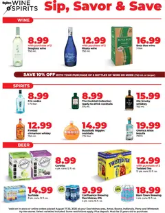 Ad Preview of HyVee HyVee Wine & Spirits Specials from 08/17/2026
