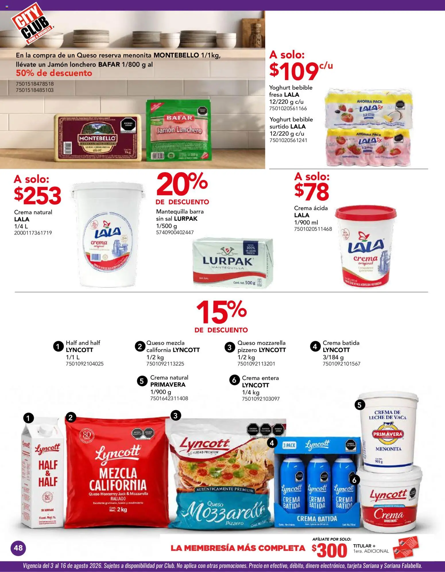 Vista previa las ofertas de la tienda City Club - City Club catálogo desde el 03/08/2026 