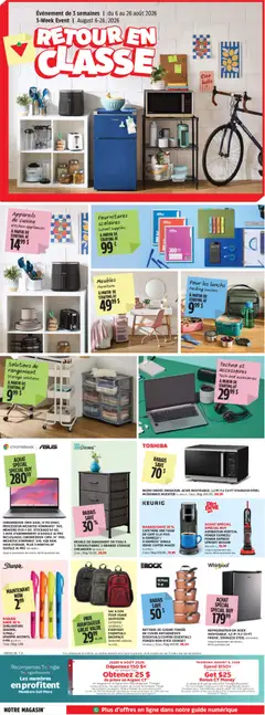 Preview of leaflet Canadian Tire circulaire - Retour en classe from shop Canadian Tire is valid from Aug 06, 2026